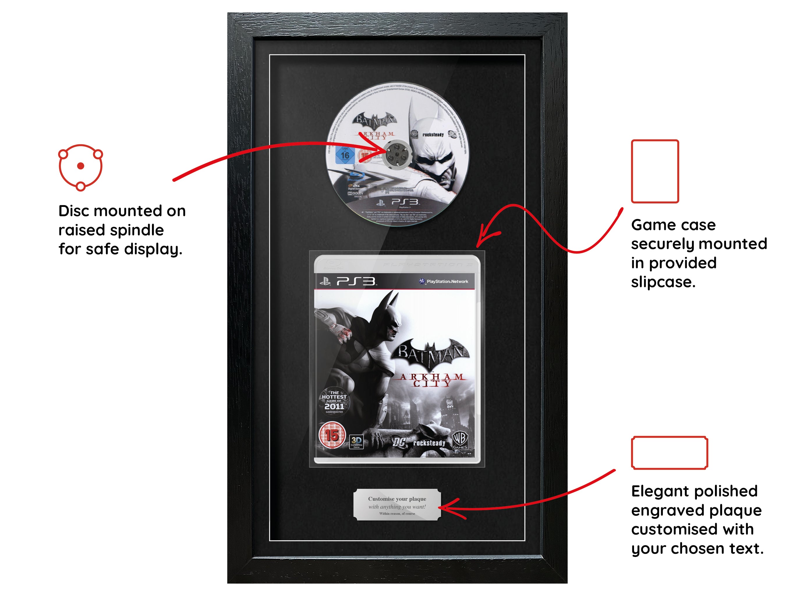 Batman: Arkham City (PS3) Exhibition Range Framed Game