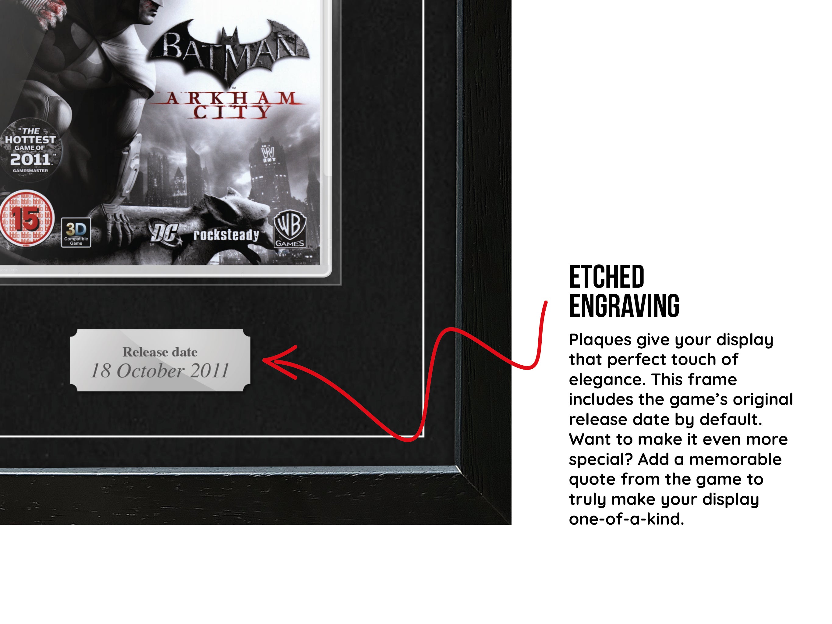 Batman: Arkham City (PS3) Exhibition Range Framed Game