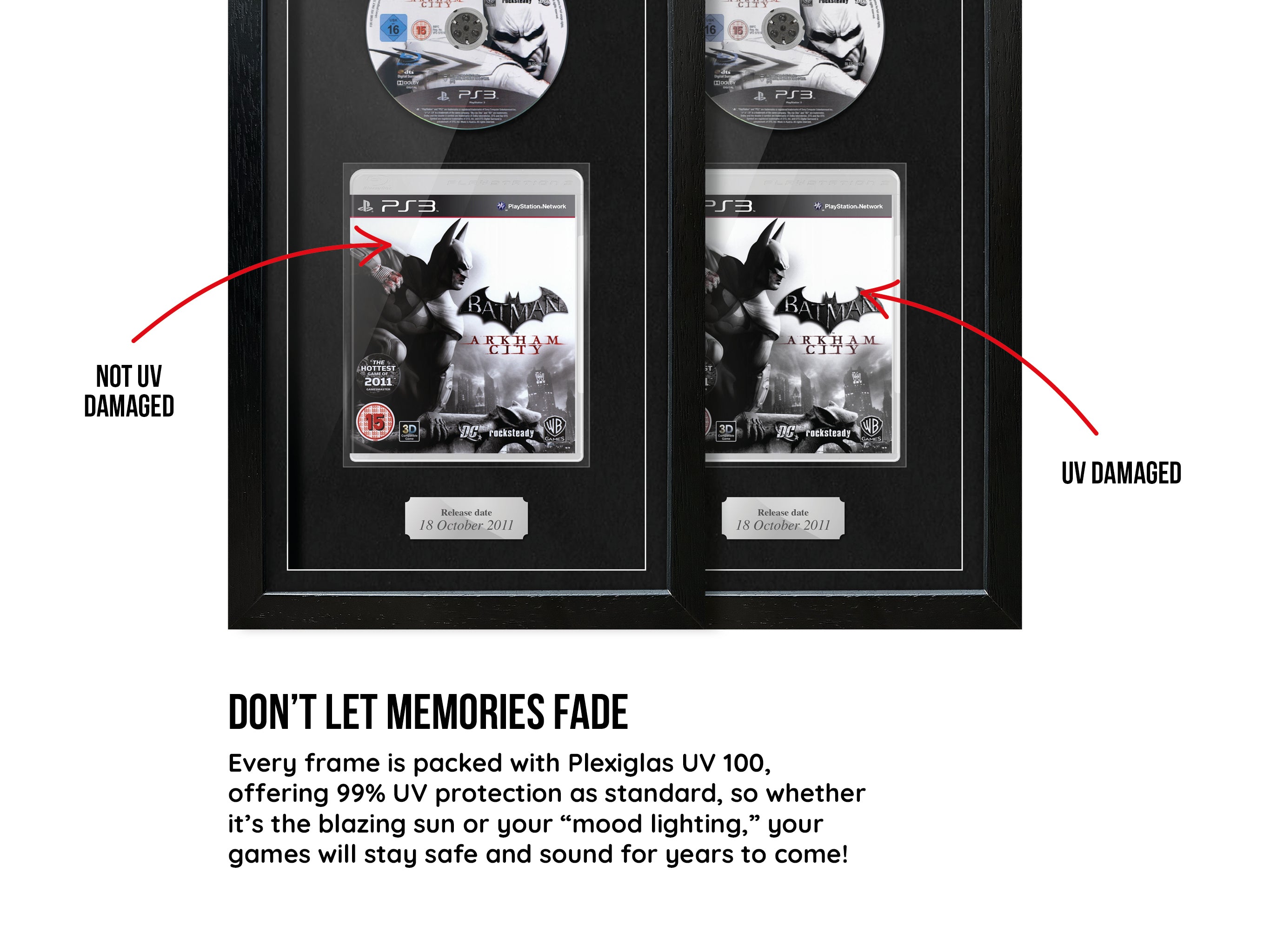 Batman: Arkham City (PS3) Exhibition Range Framed Game