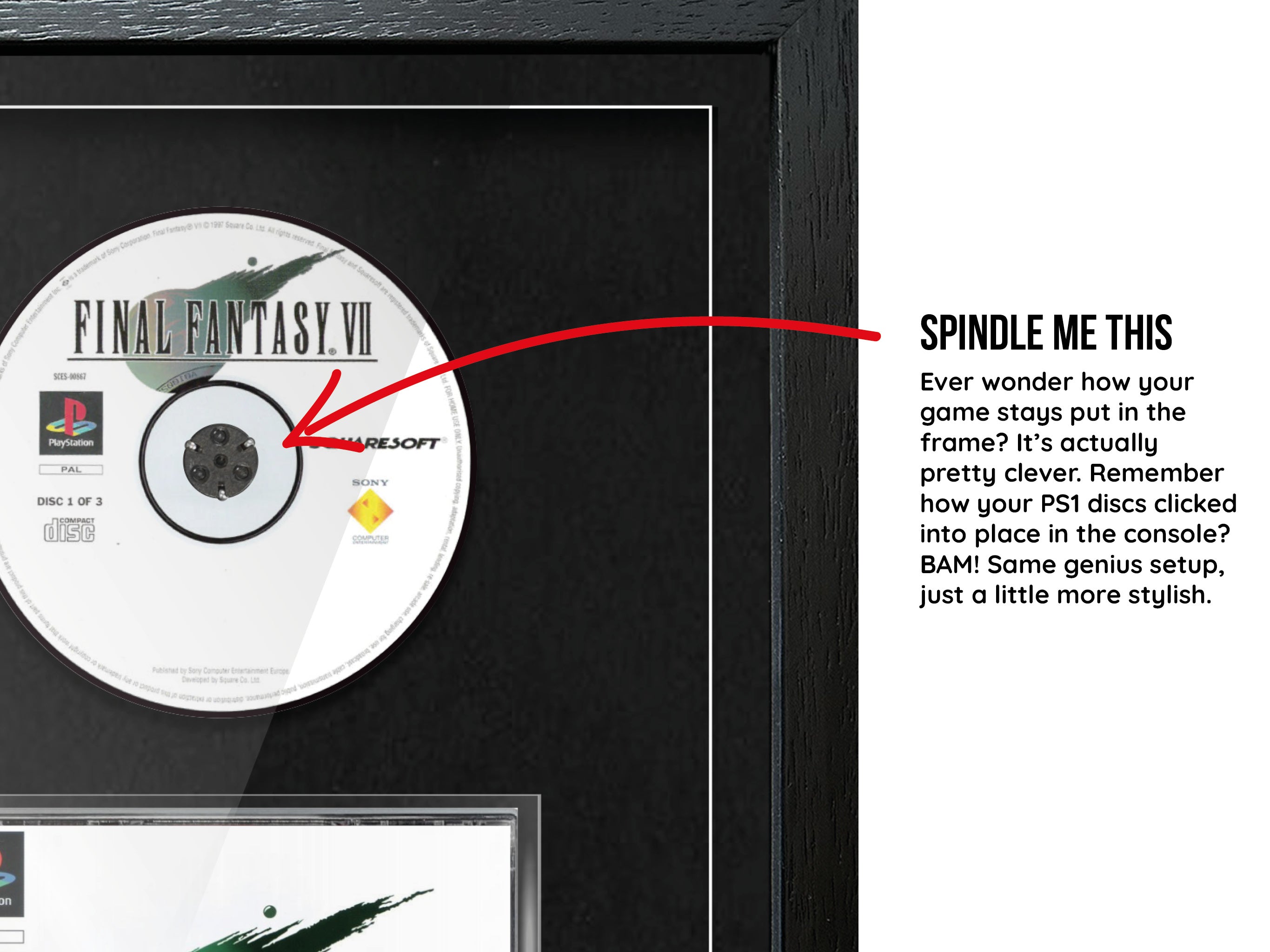 Final Fantasy VII (PS1) Exhibition Range Framed Game