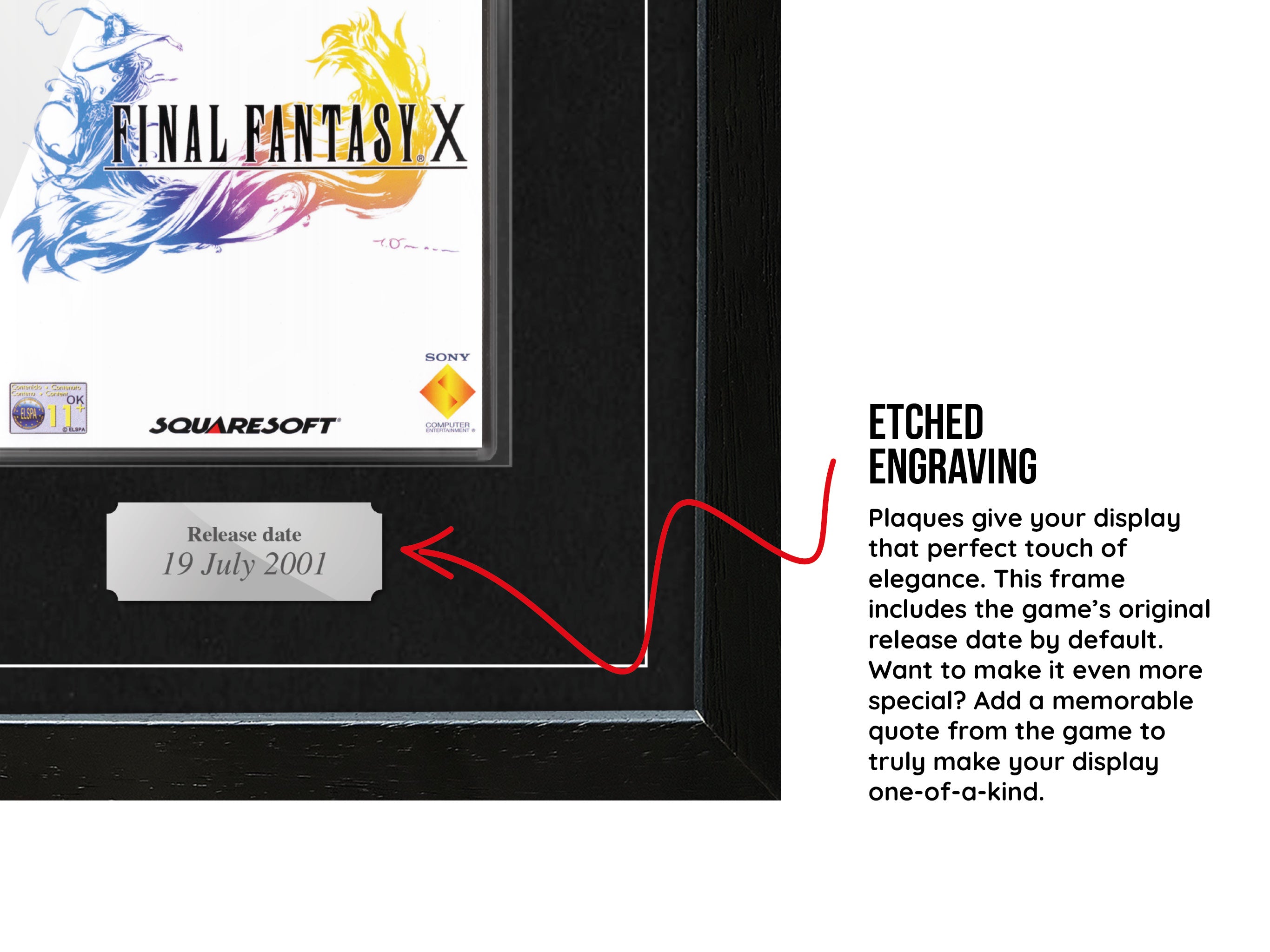 Final Fantasy X (PS2) Exhibition Range Framed Game