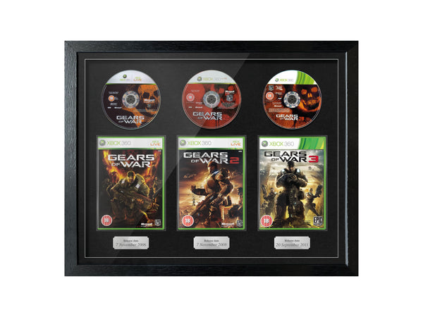 The Gears of War Trilogy (Xbox) Exhibition Range Framed Games