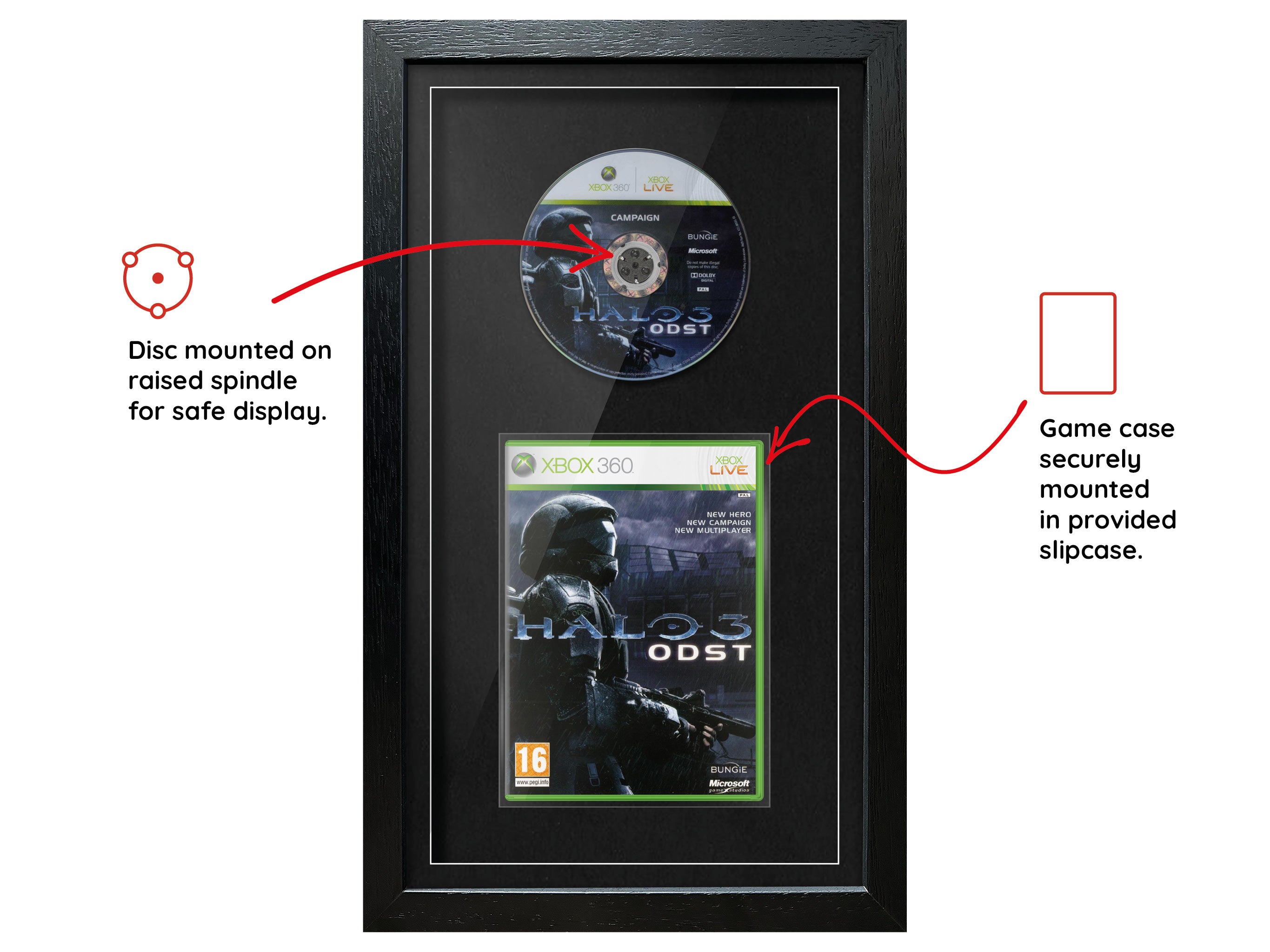 Halo 3: ODST (Xbox 360) Exhibition Range Framed Game