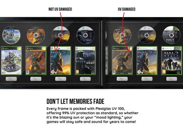 The Halo Trilogy + ODST (Xbox) Quadrilogy Exhibition Range Framed Games