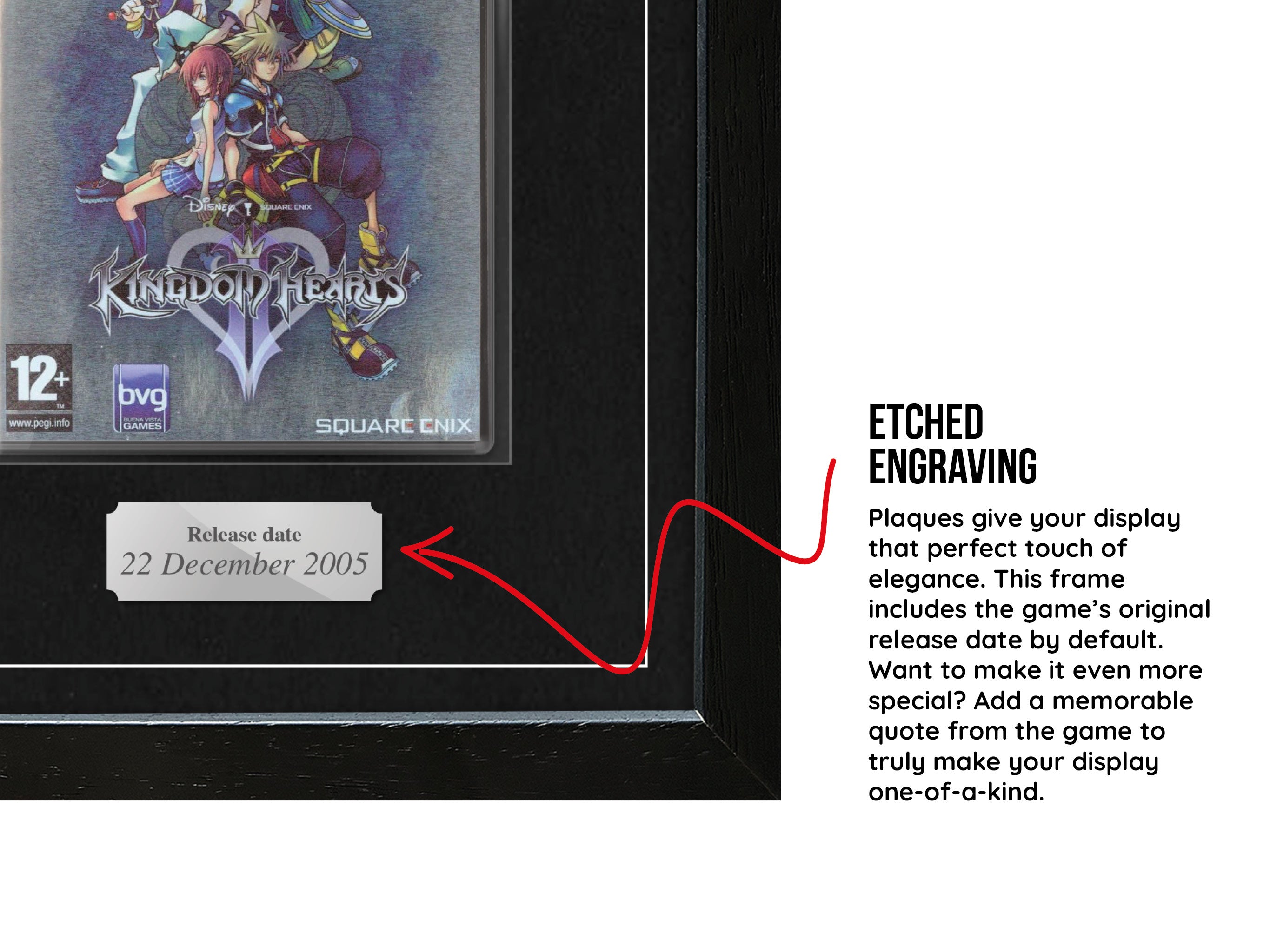 Kingdom Hearts 2 (PS2) Exhibition Range Framed Game