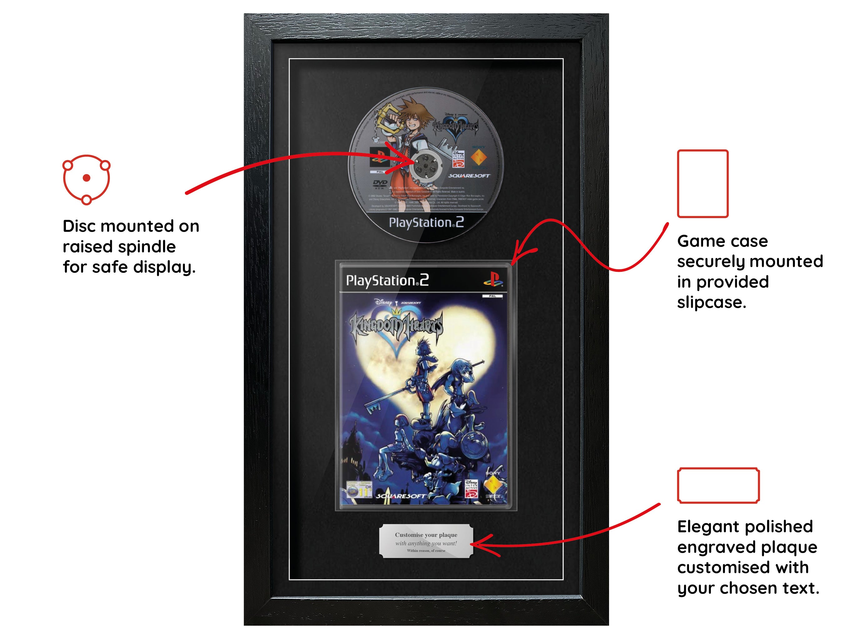 Kingdom Hearts (PS2) Exhibition Range Framed Game