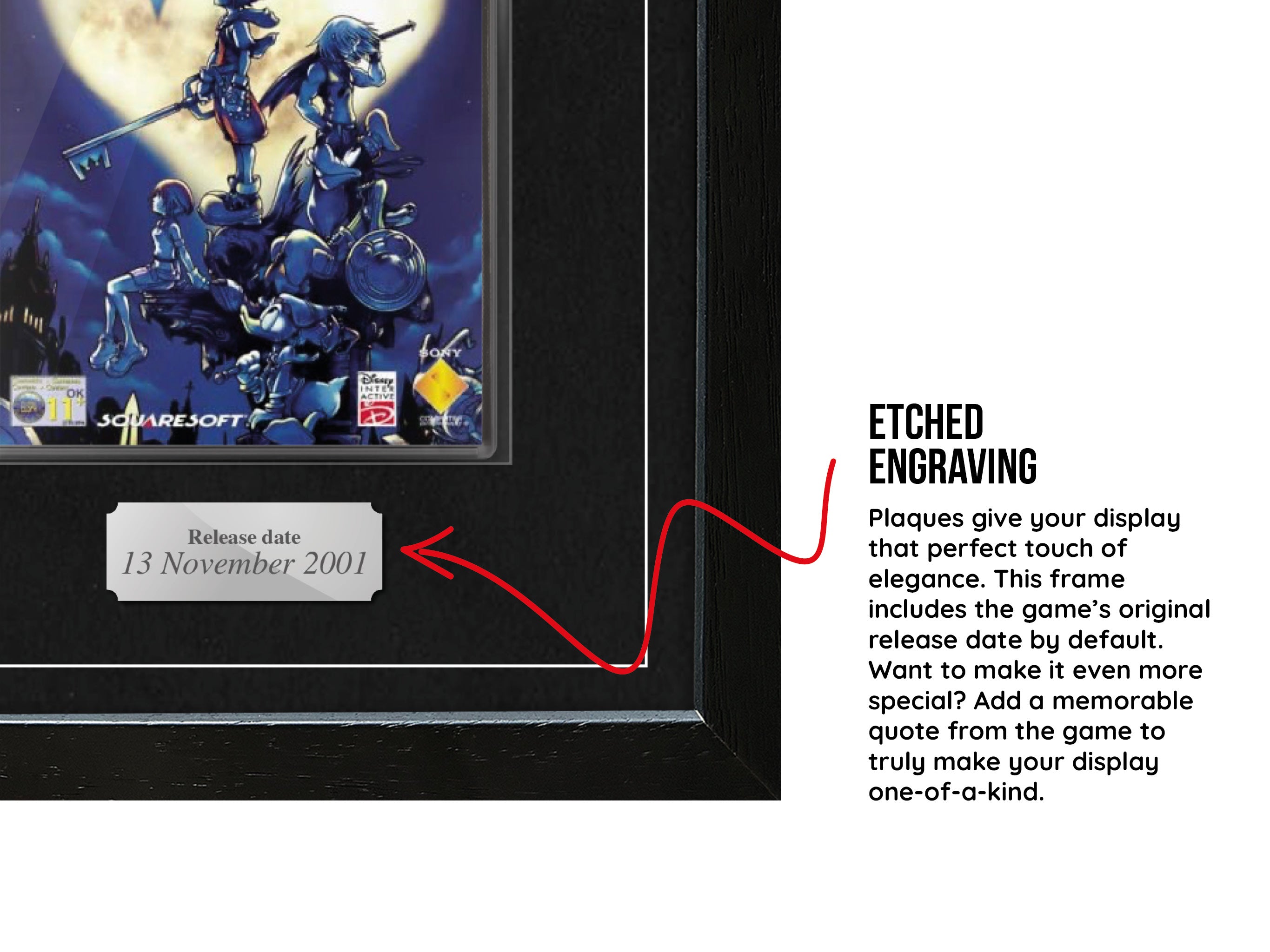 Kingdom Hearts (PS2) Exhibition Range Framed Game