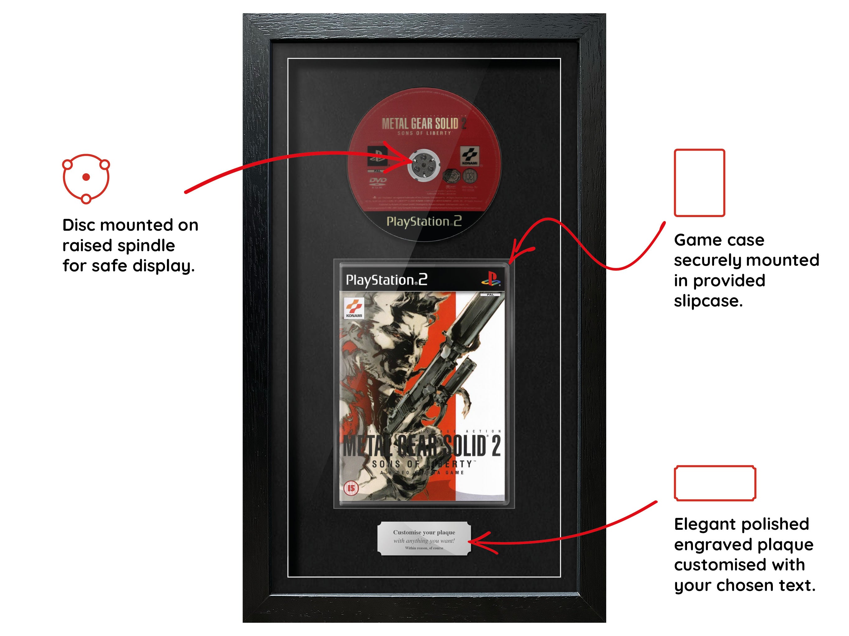 Metal Gear Solid 2: Sons of Liberty (PS2) Exhibition Range Framed Game