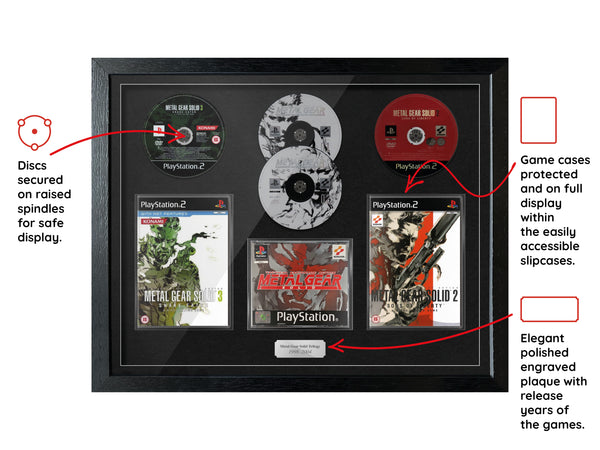 The Metal Gear Solid Trilogy (PS1/PS2) Exhibition Range Framed Games