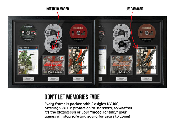 The Metal Gear Solid Trilogy (PS1/PS2) Exhibition Range Framed Games