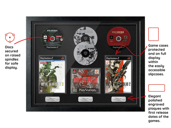 The Metal Gear Solid Trilogy (PS1/PS2) Exhibition Range Framed Games