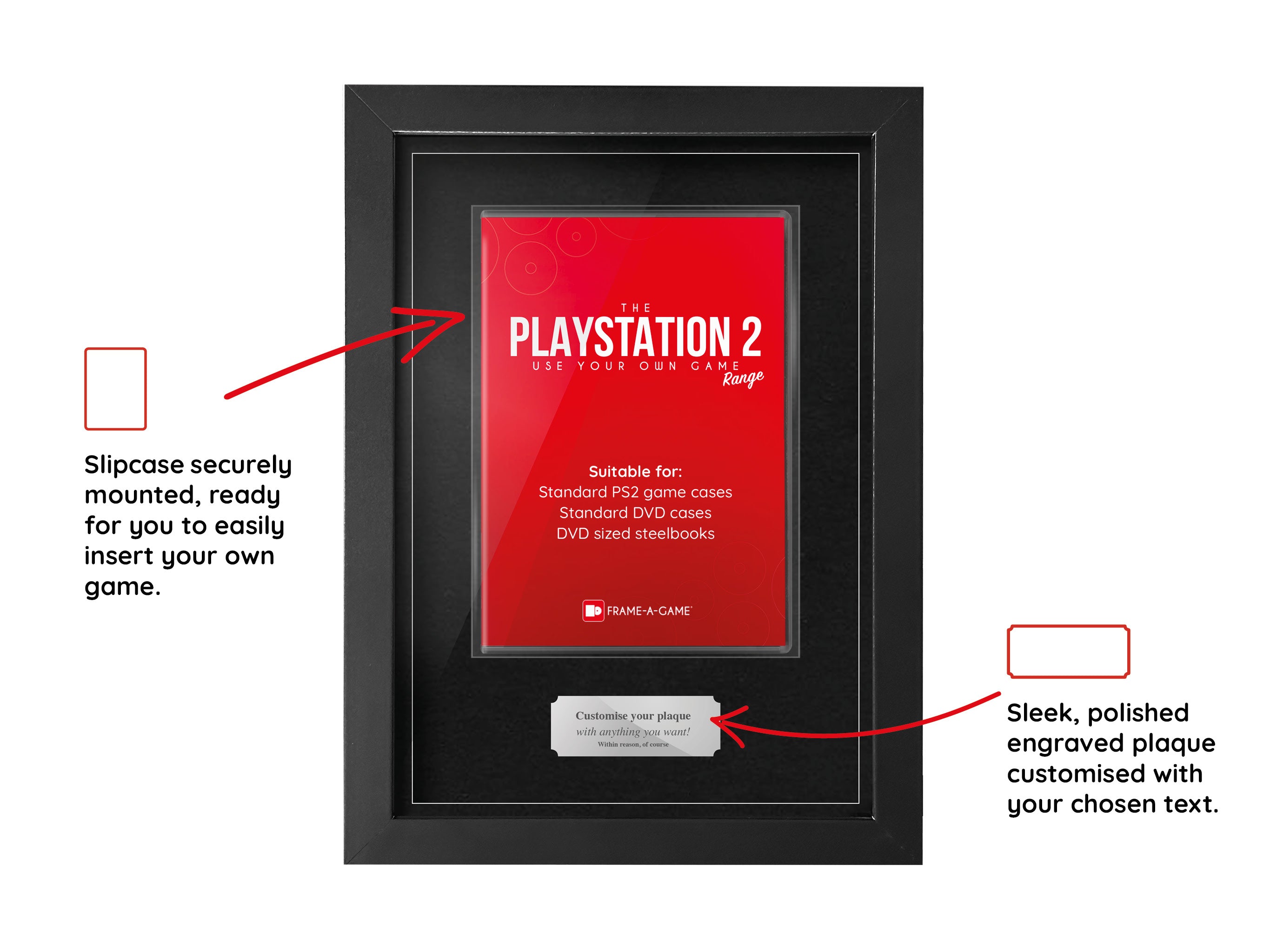 Use Your Own Game (PS2) Display Case Range Frame