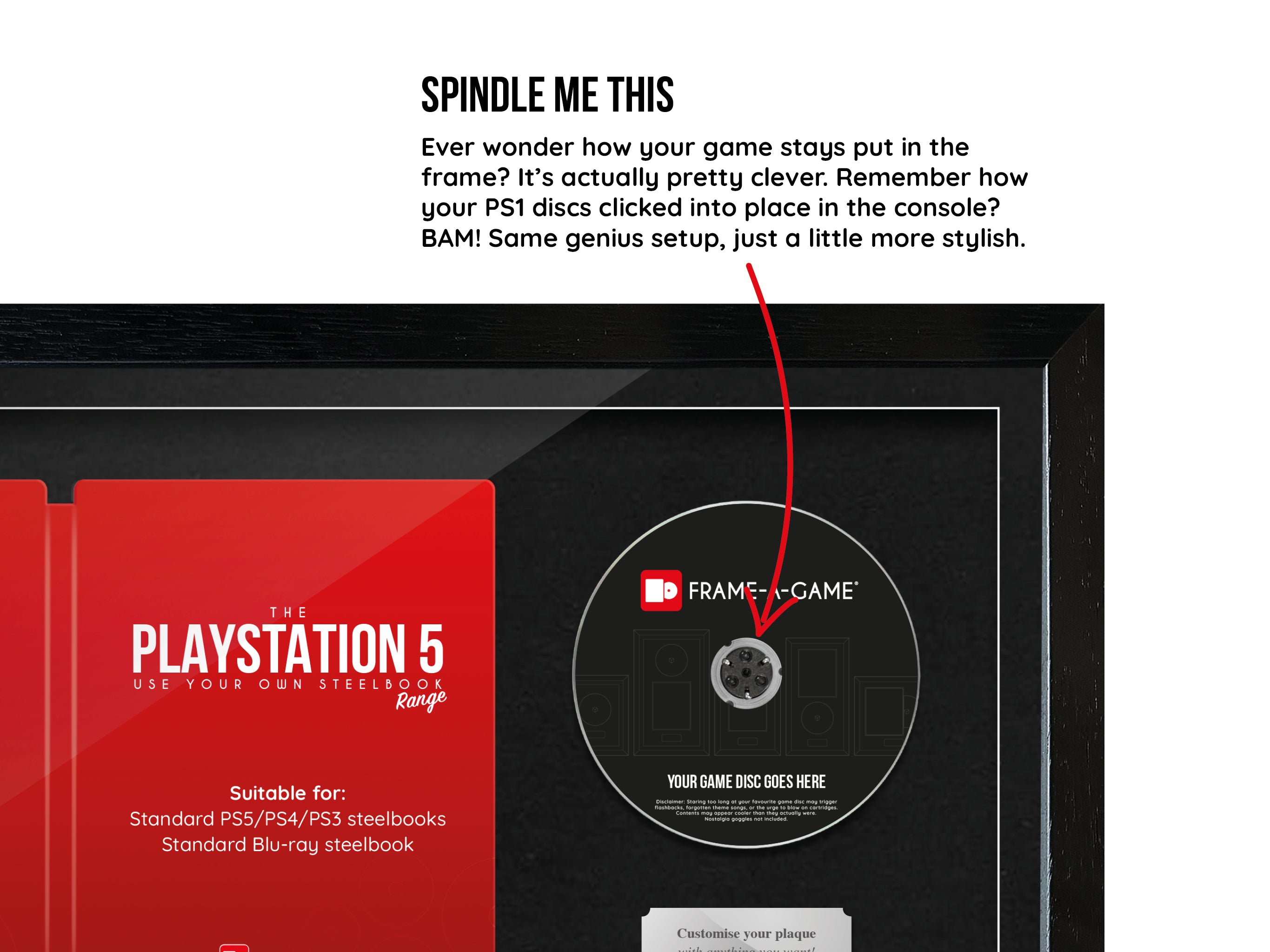 Use Your Own Steelbook (PS5) Steelbook Art Range Frame
