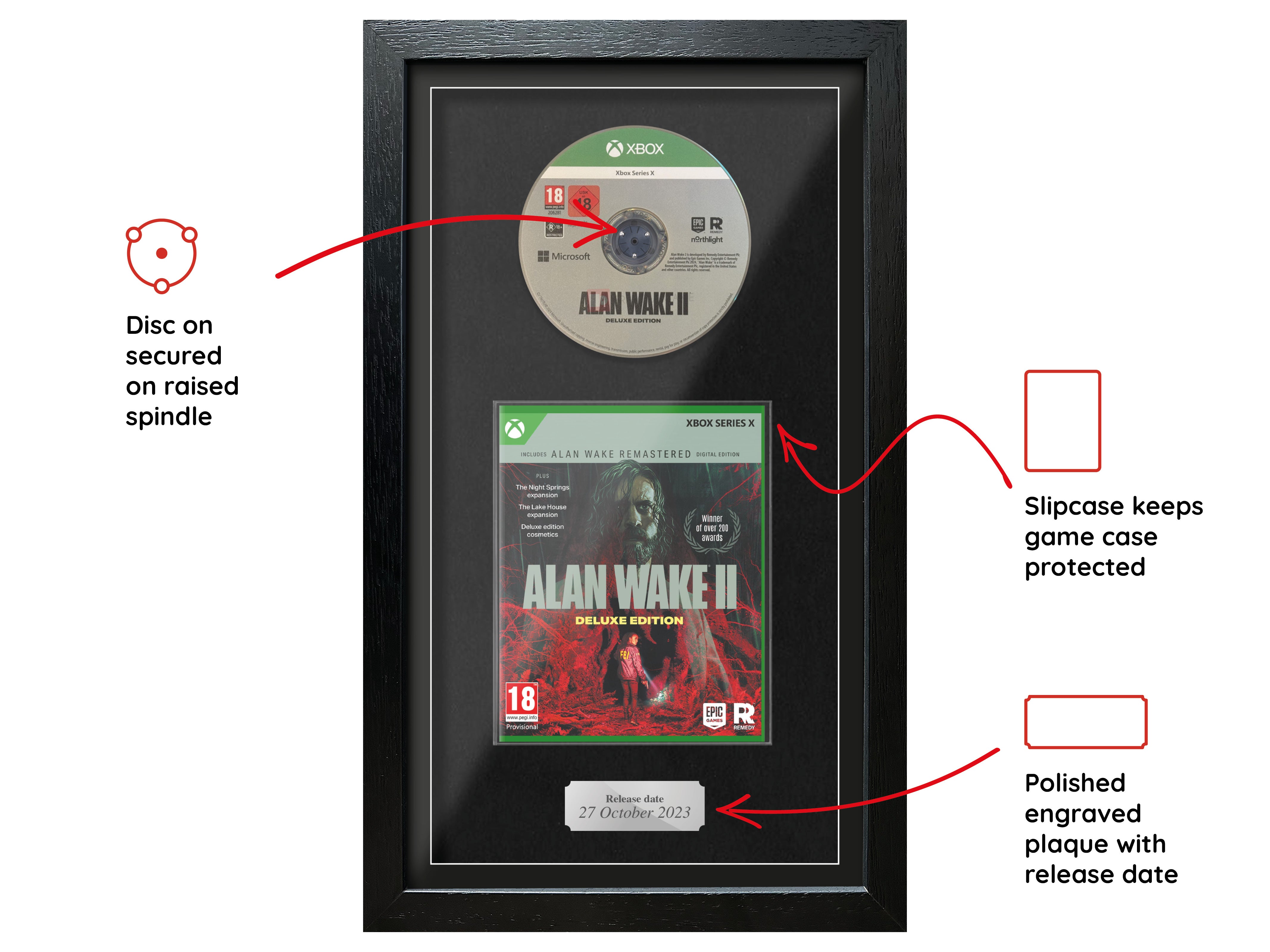 Alan Wake II (Xbox Series) Exhibition Range Framed Game