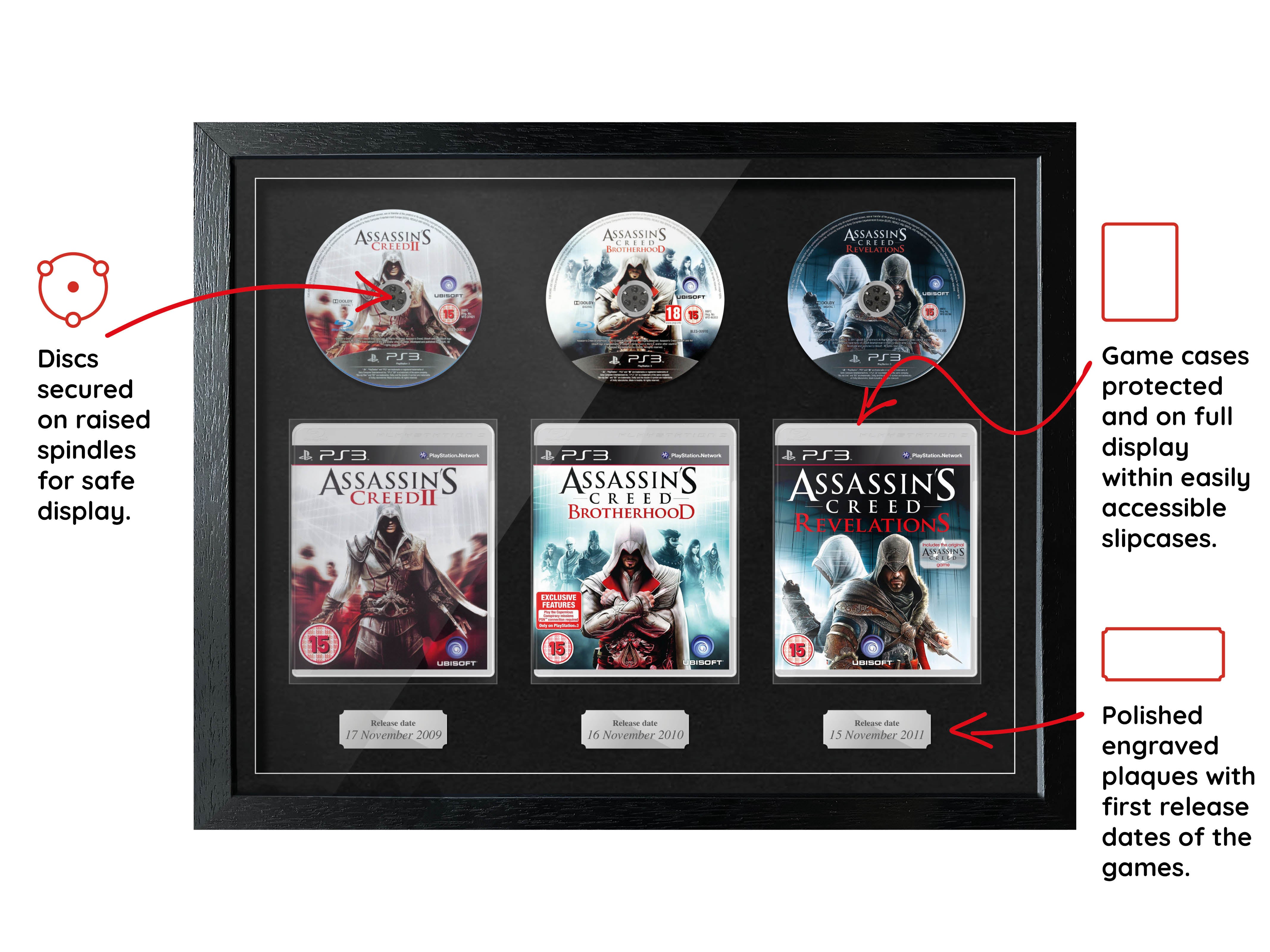 The Assassin's Creed Ezio Trilogy (PS3) Exhibition Range Framed Games