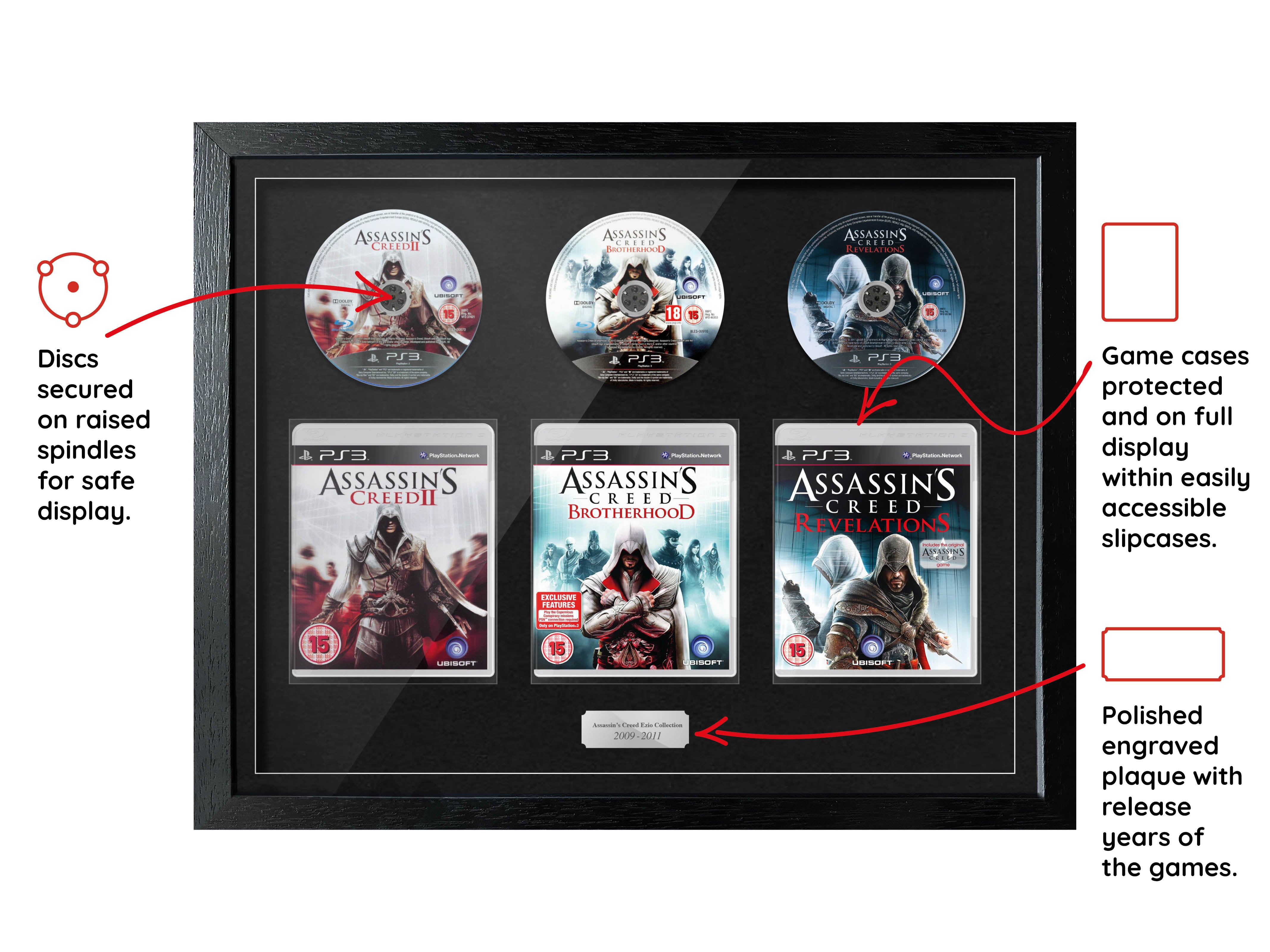 The Assassin's Creed Ezio Trilogy (PS3) Exhibition Range Framed Games