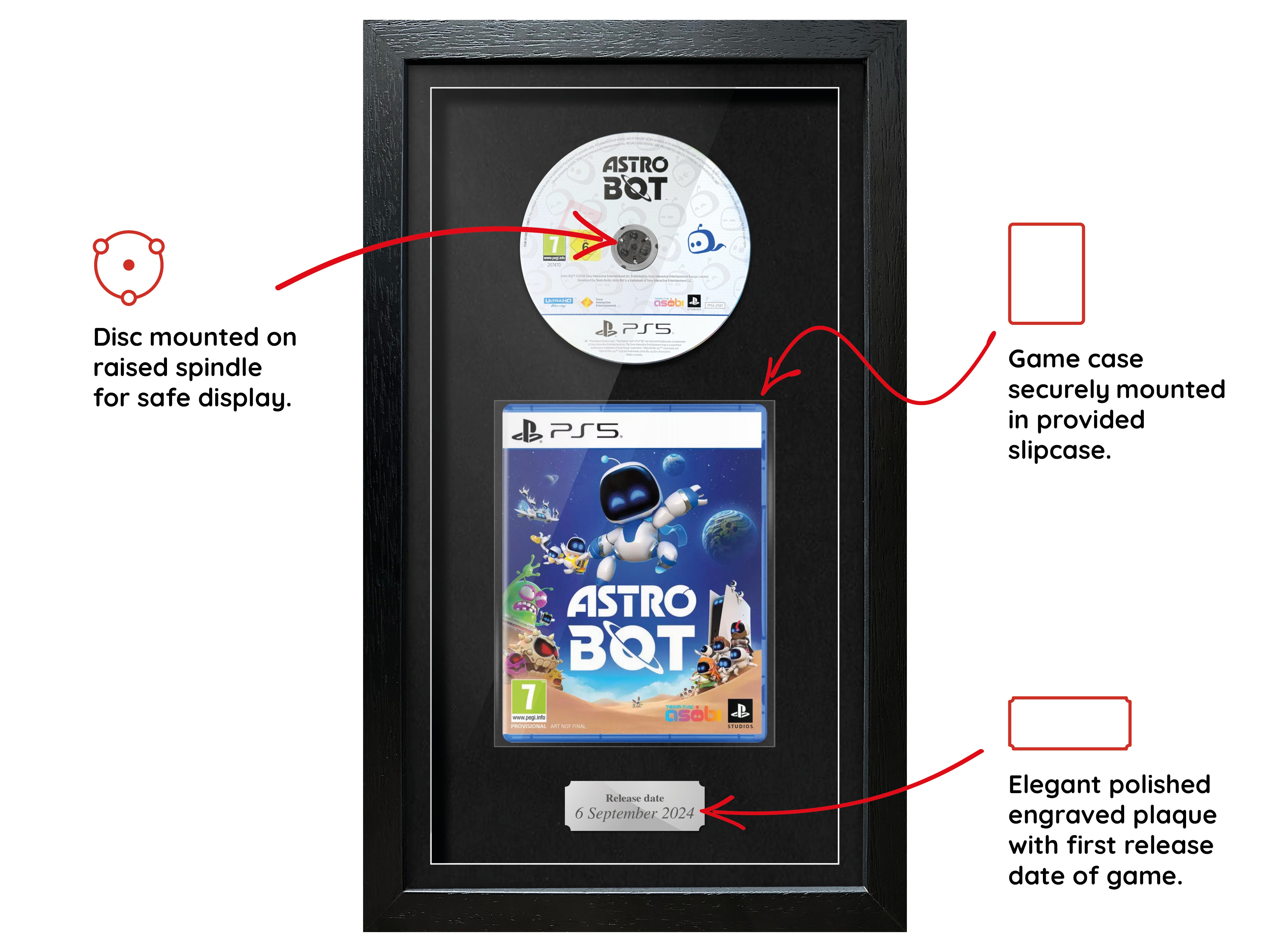 Astro Bot (PS5) Exhibition Range Framed Game