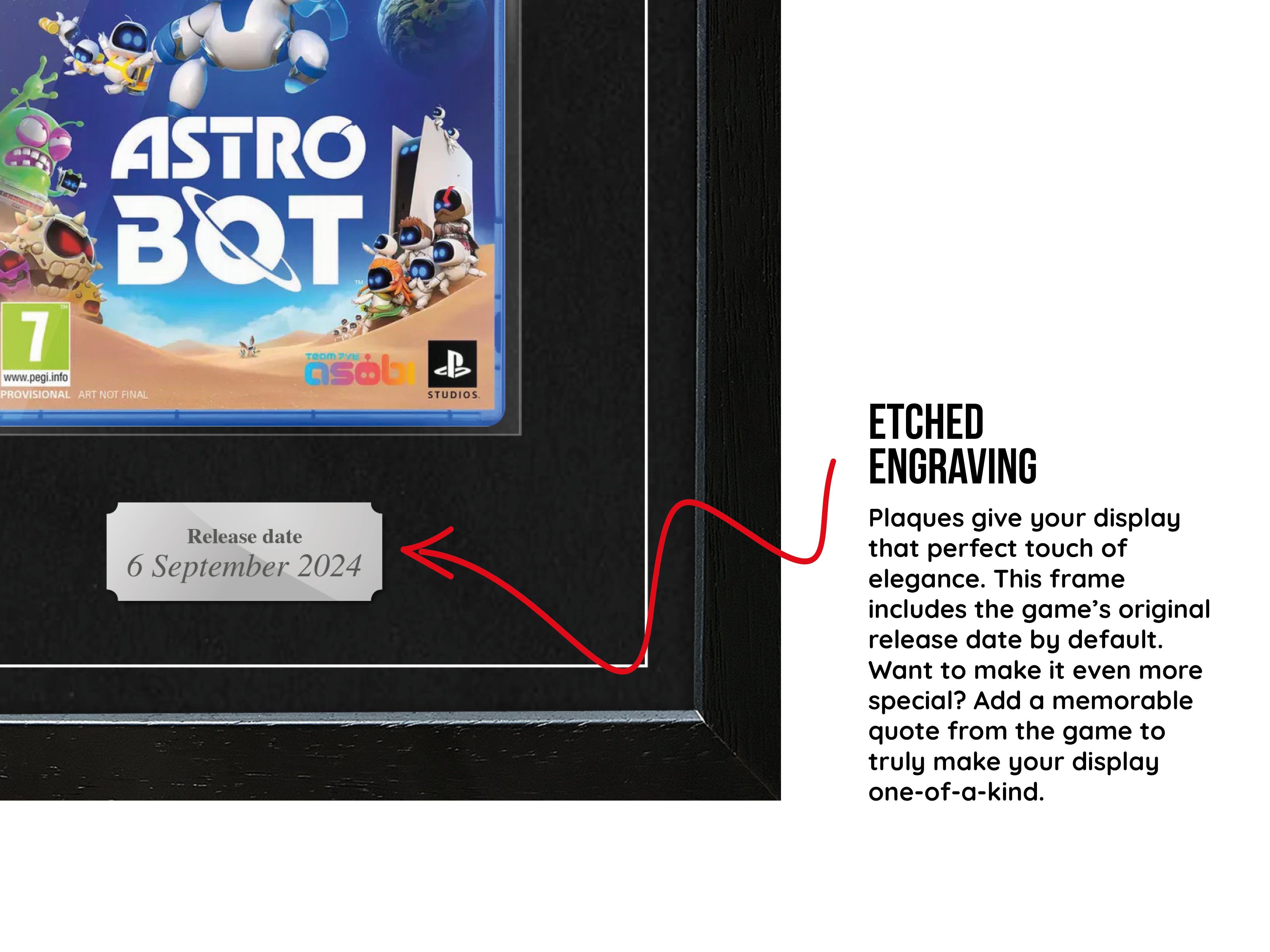 Astro Bot (PS5) Exhibition Range Framed Game