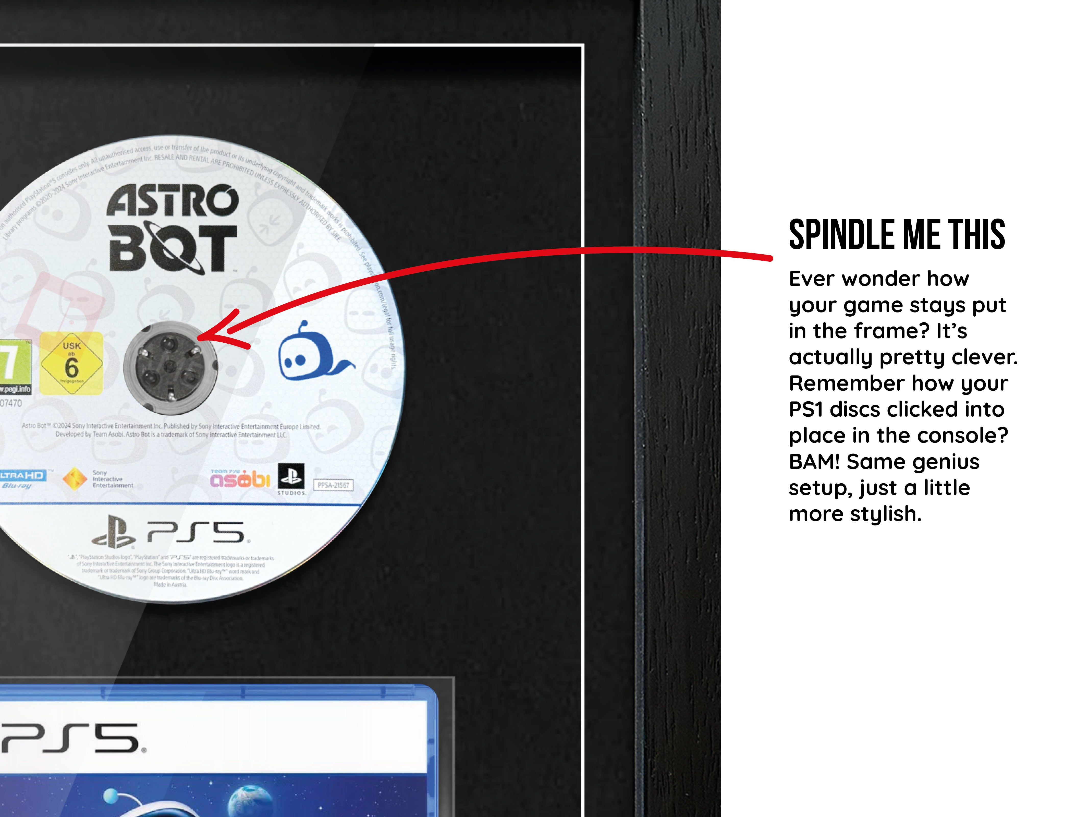 Astro Bot (PS5) Exhibition Range Framed Game