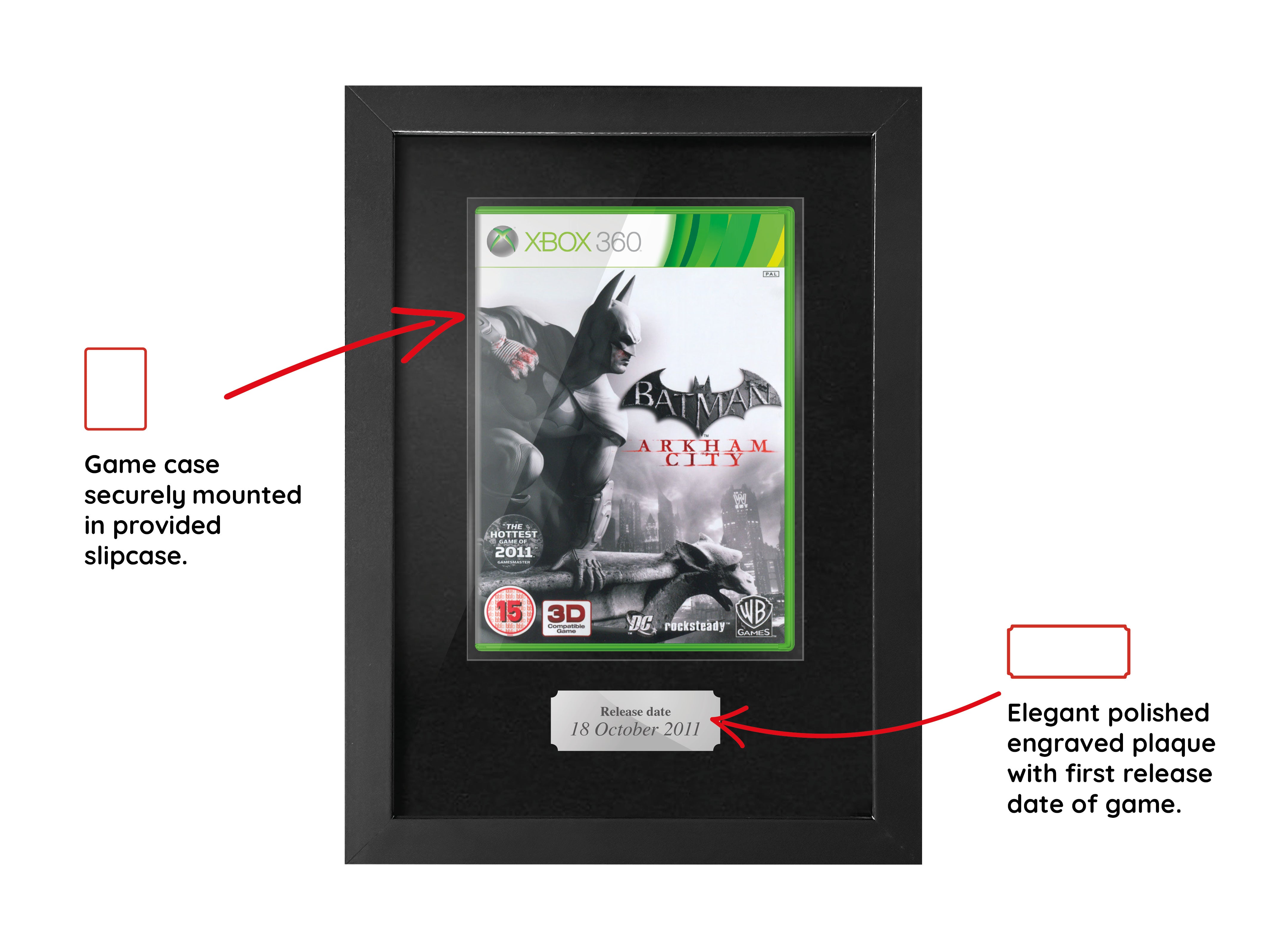 Batman Arkham City (Xbox 360) Framed Game