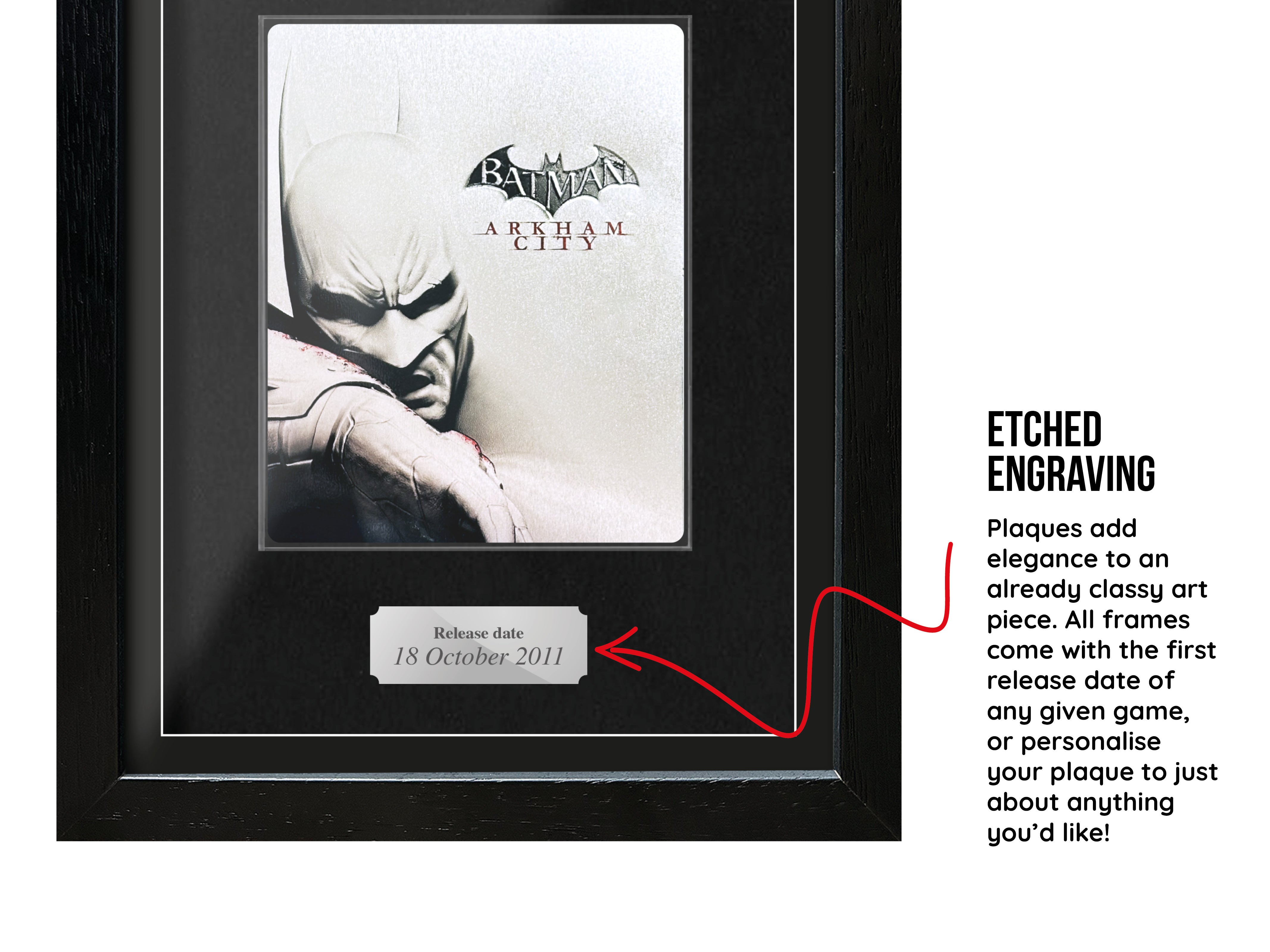 Batman Arkham City Steelbook Edition (PS3) Exhibition Range Framed Game