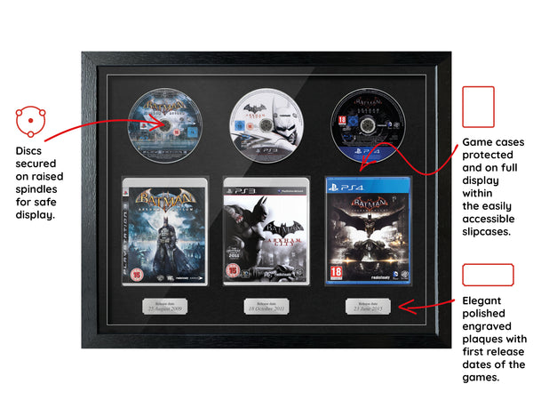 The Batman Arkham Trilogy (PS3/PS4) Exhibition Range Framed Games