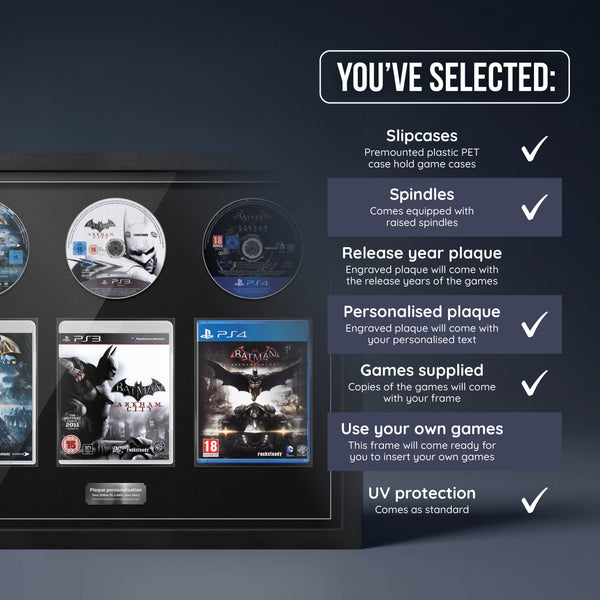 The Batman Arkham Trilogy (PS3/PS4) Trio Framed Games