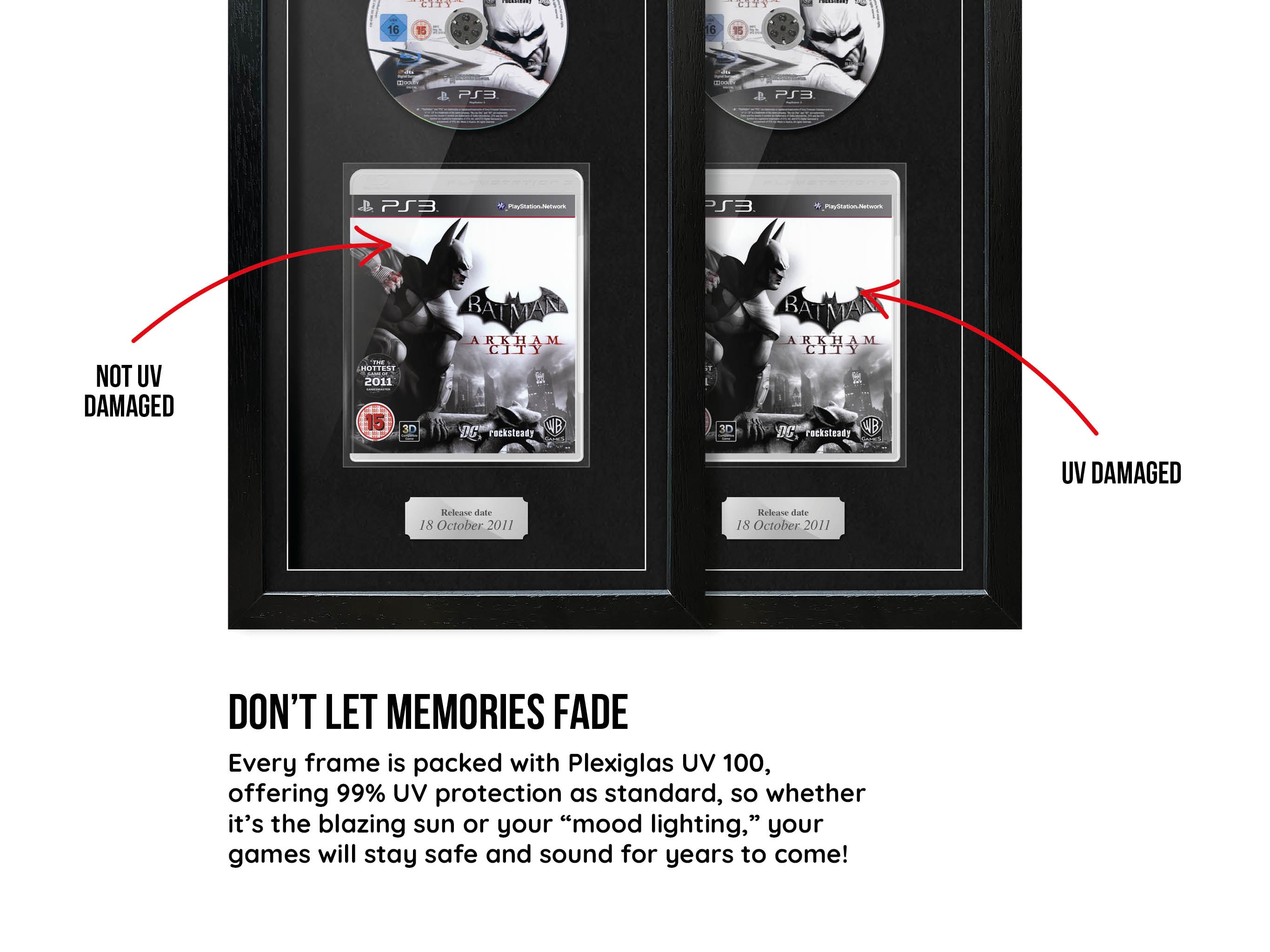The Batman Arkham Trilogy (PS3/PS4) Exhibition Range Framed Games
