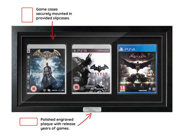 The Batman Arkham Trilogy (PS3/PS4) Exhibition Range Framed Games