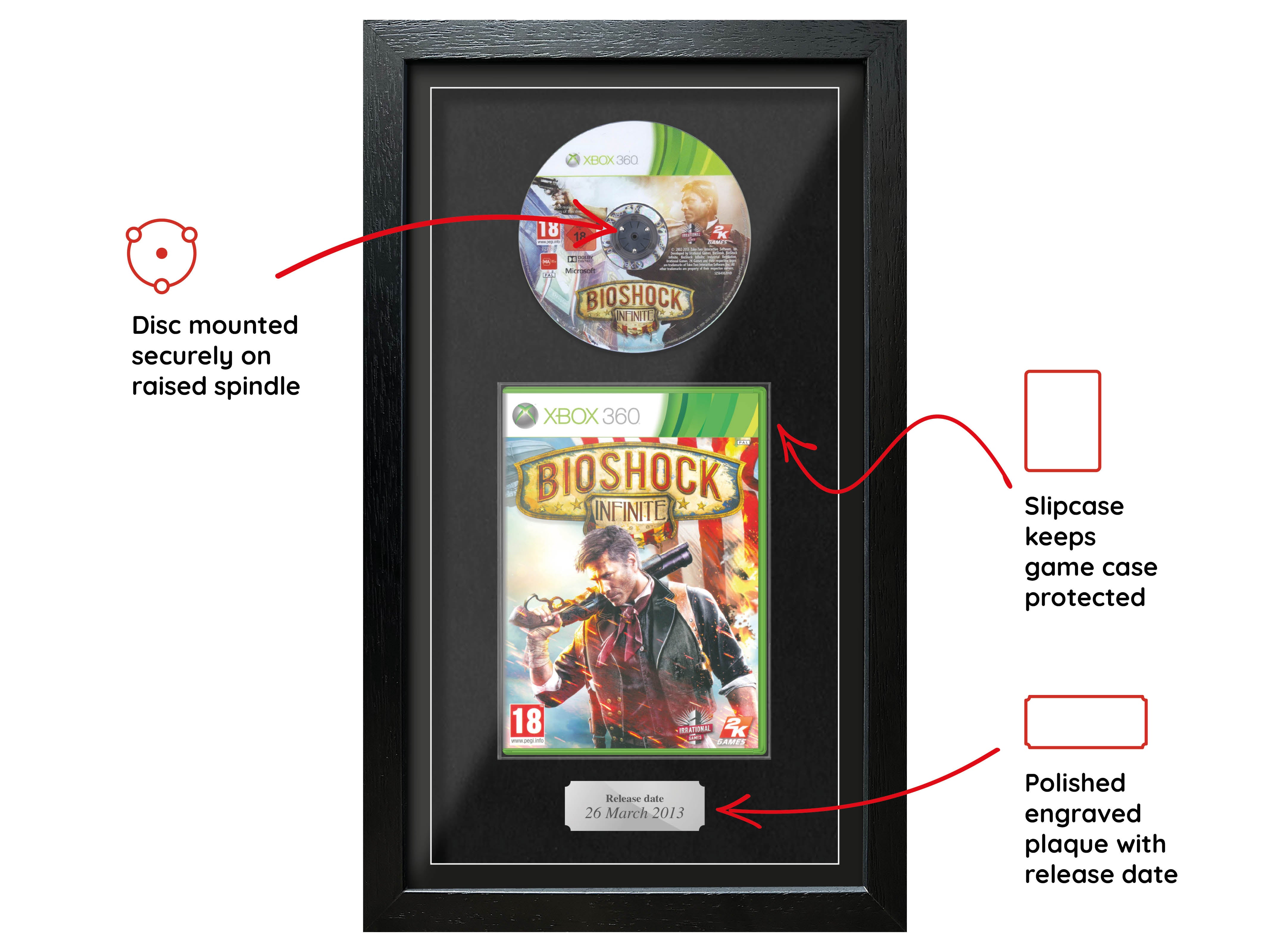 Bioshock Infinite (Xbox 360) Exhibition Range Framed Game