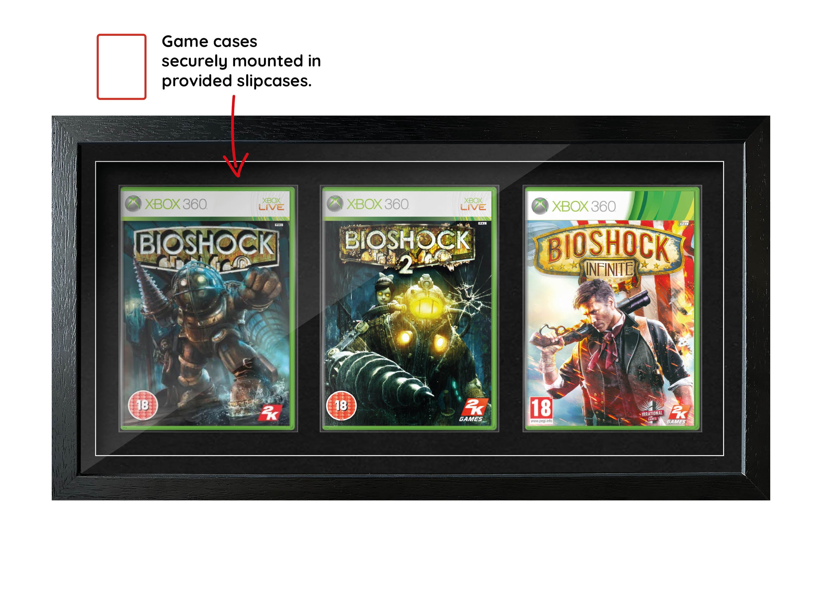 The Bioshock Trilogy (Xbox) Exhibition Range Framed Games
