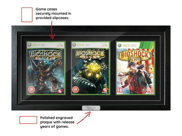The Bioshock Trilogy (Xbox) Exhibition Range Framed Games