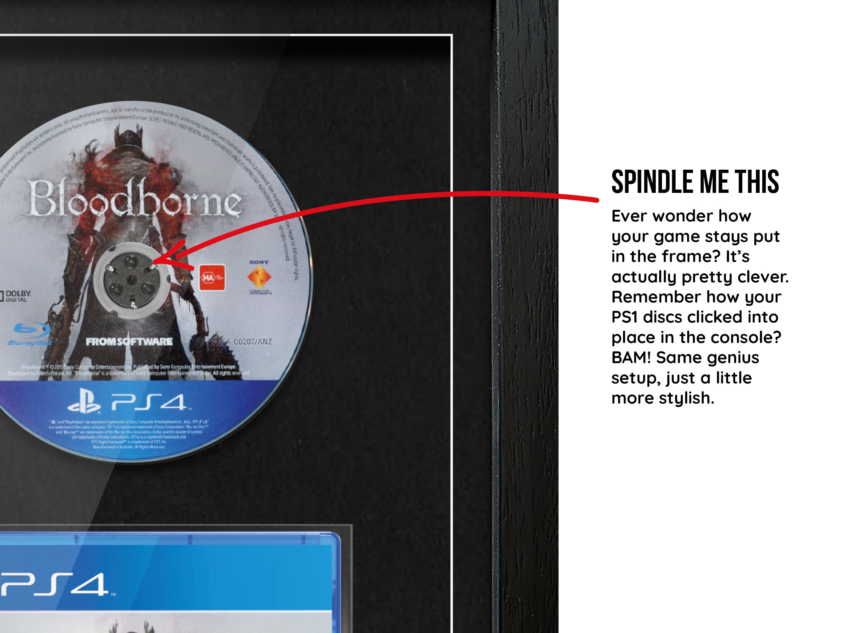 Bloodborne (PS4) Exhibition Range Framed Game