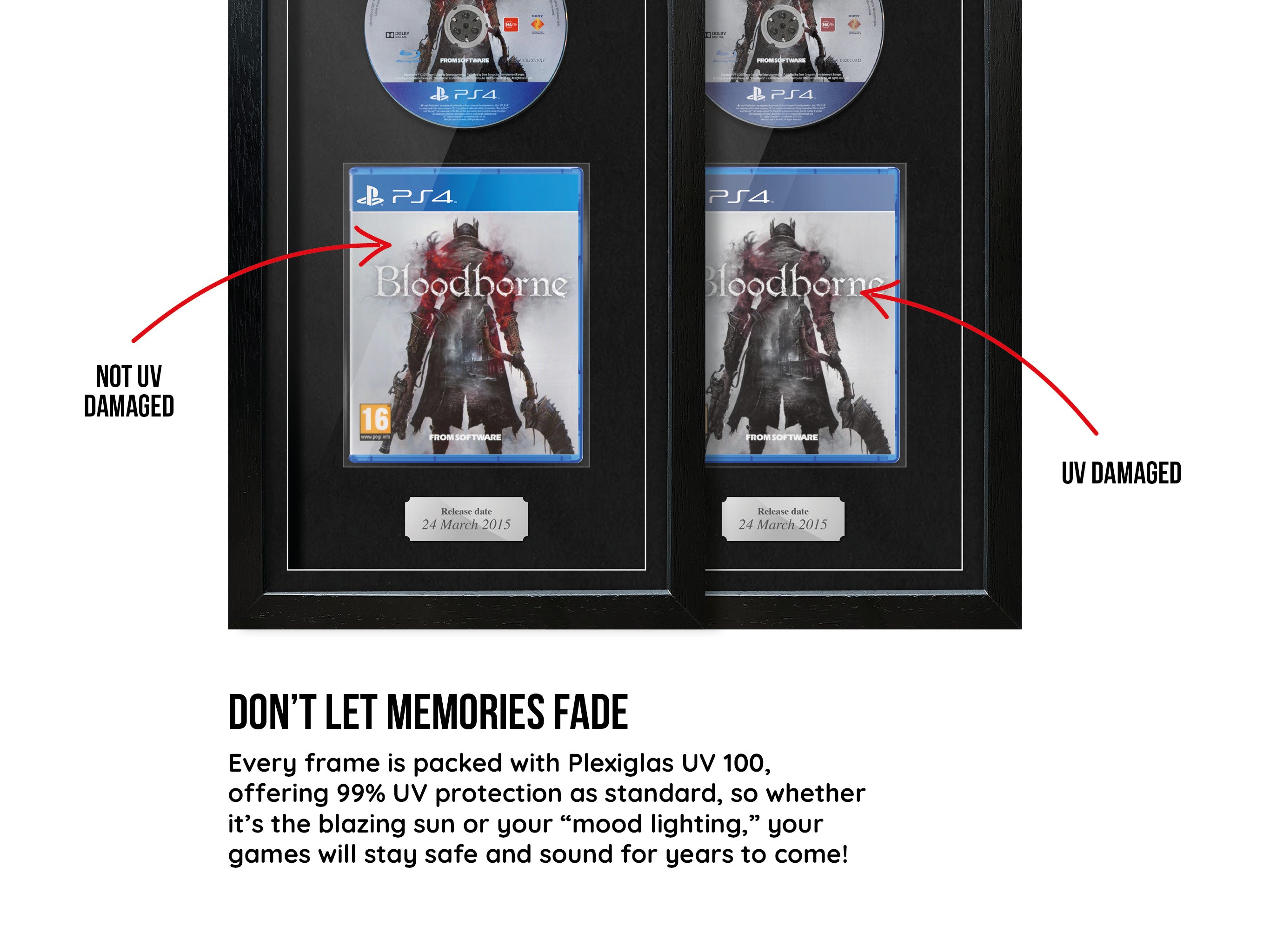 Bloodborne (PS4) Exhibition Range Framed Game