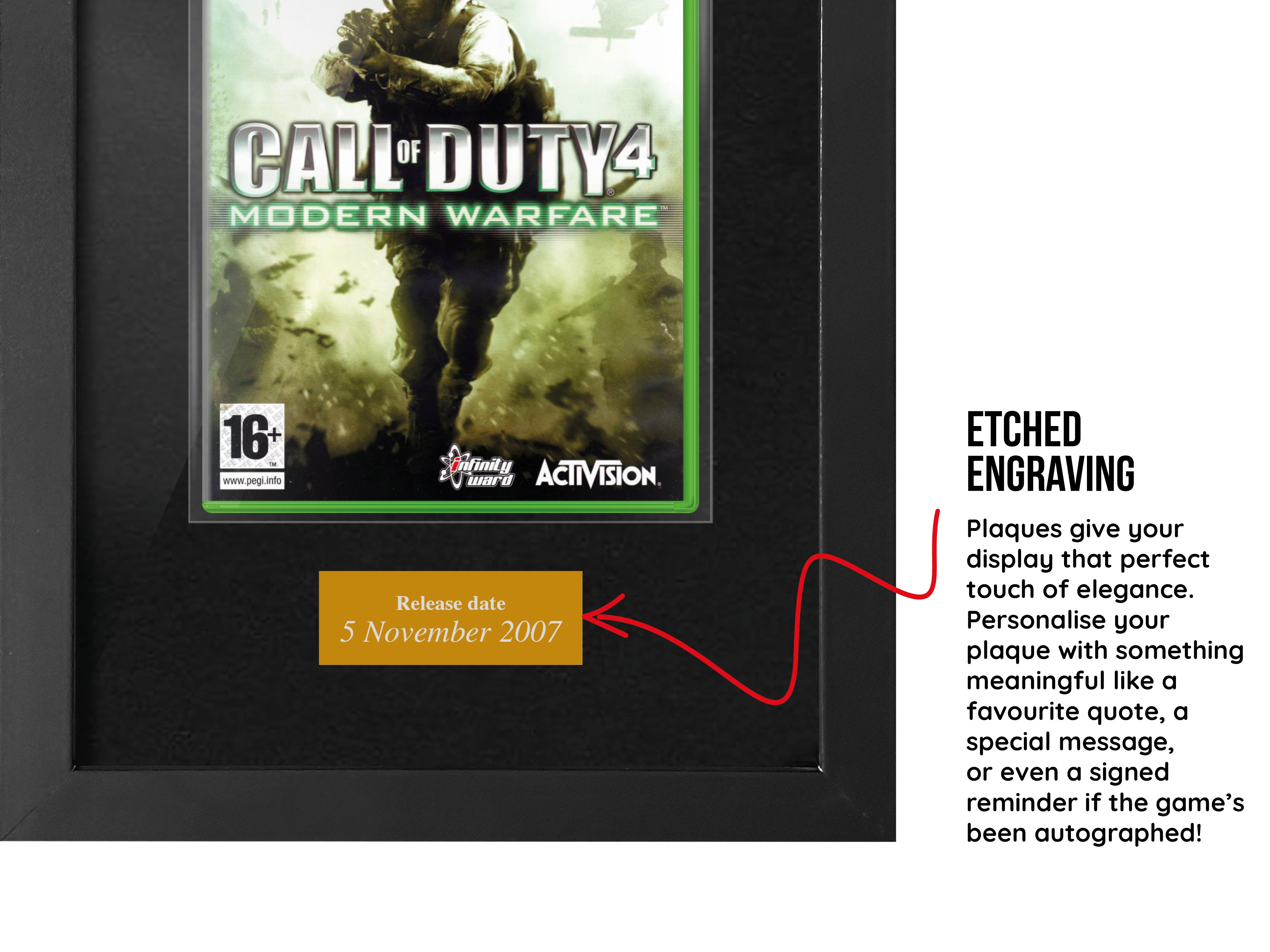 Call of Duty 4: Modern Warfare (Xbox 360) Framed Game
