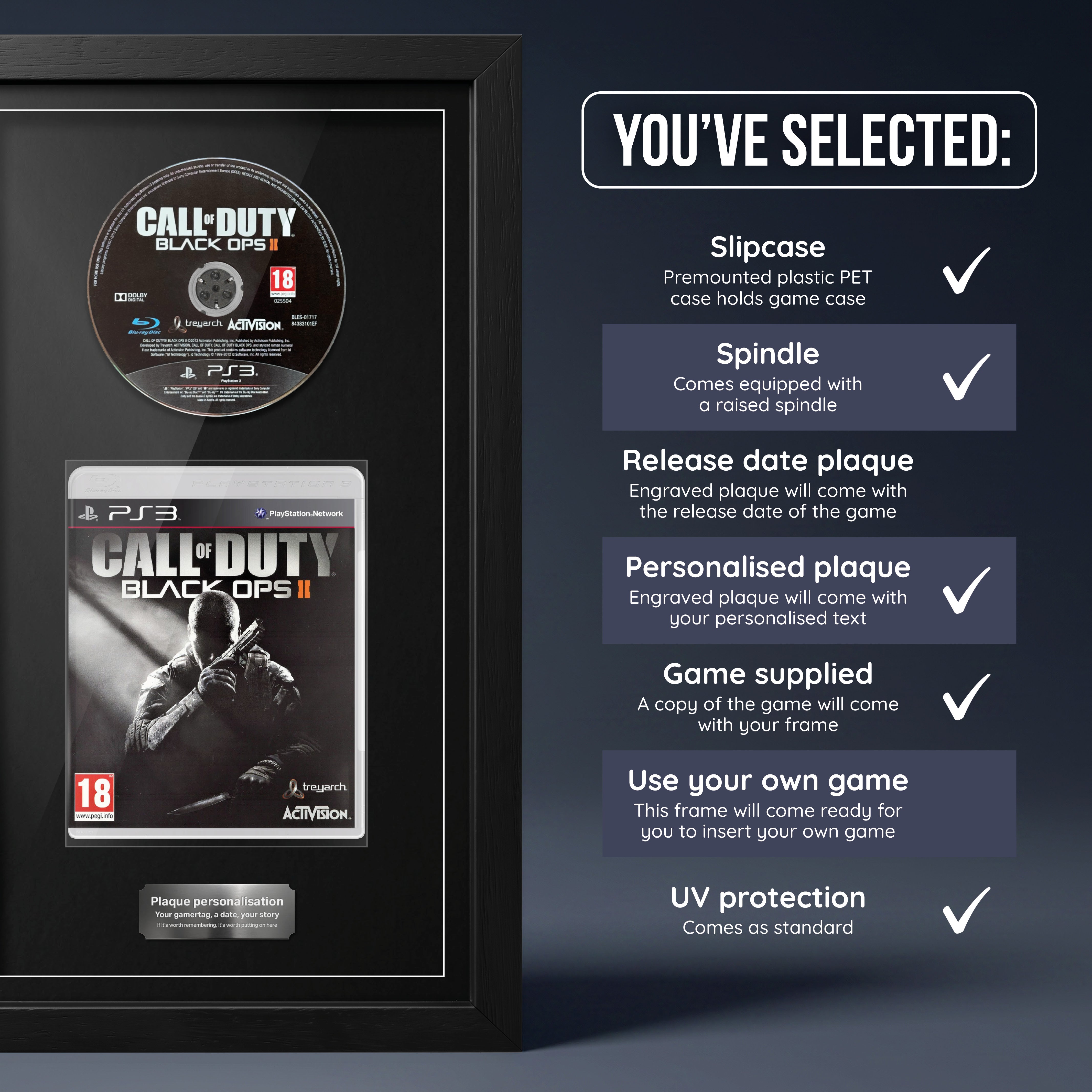 Call of Duty: Black Ops II (PS3) Exhibition Range Framed Game