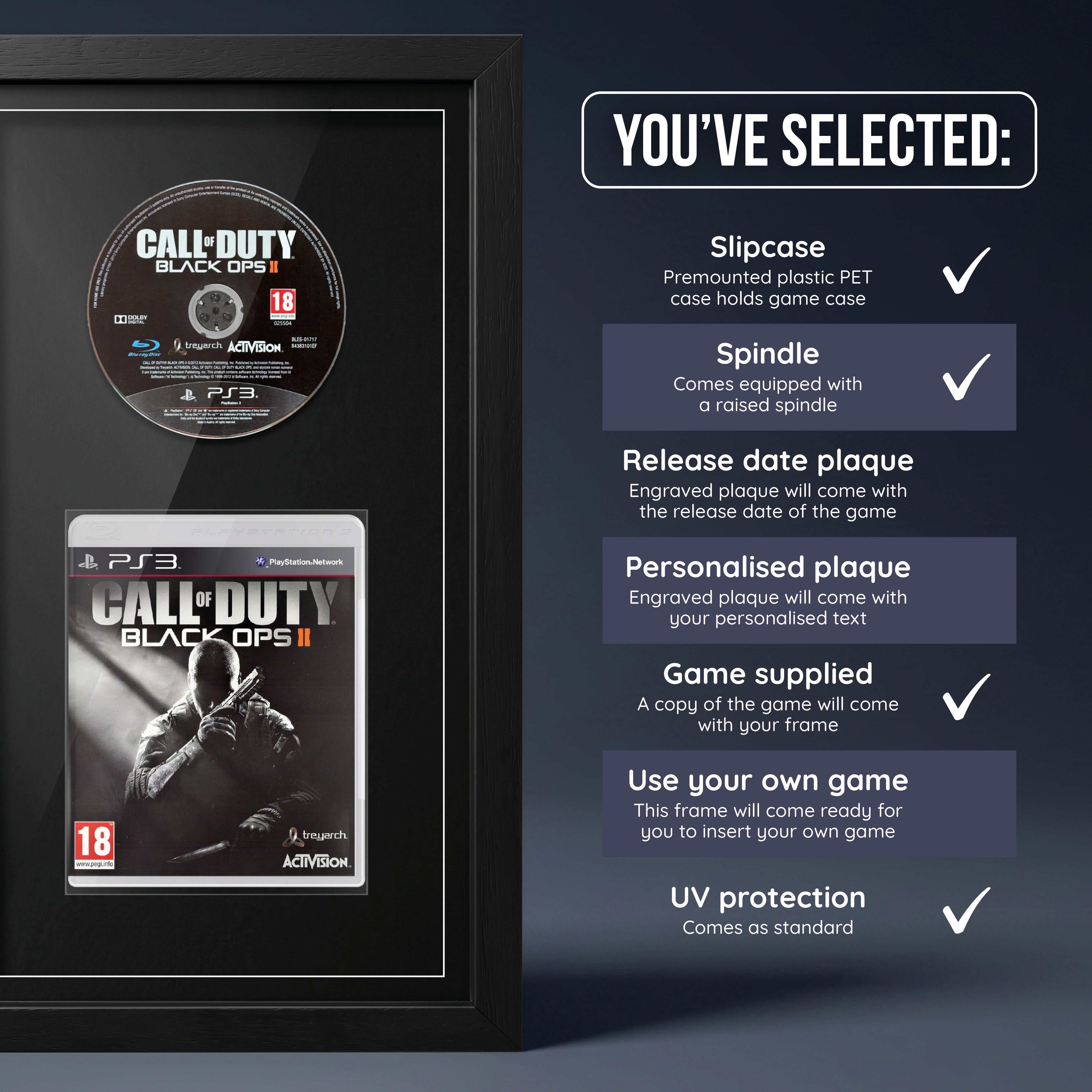 Call of Duty: Black Ops II (PS3) Exhibition Range Framed Game