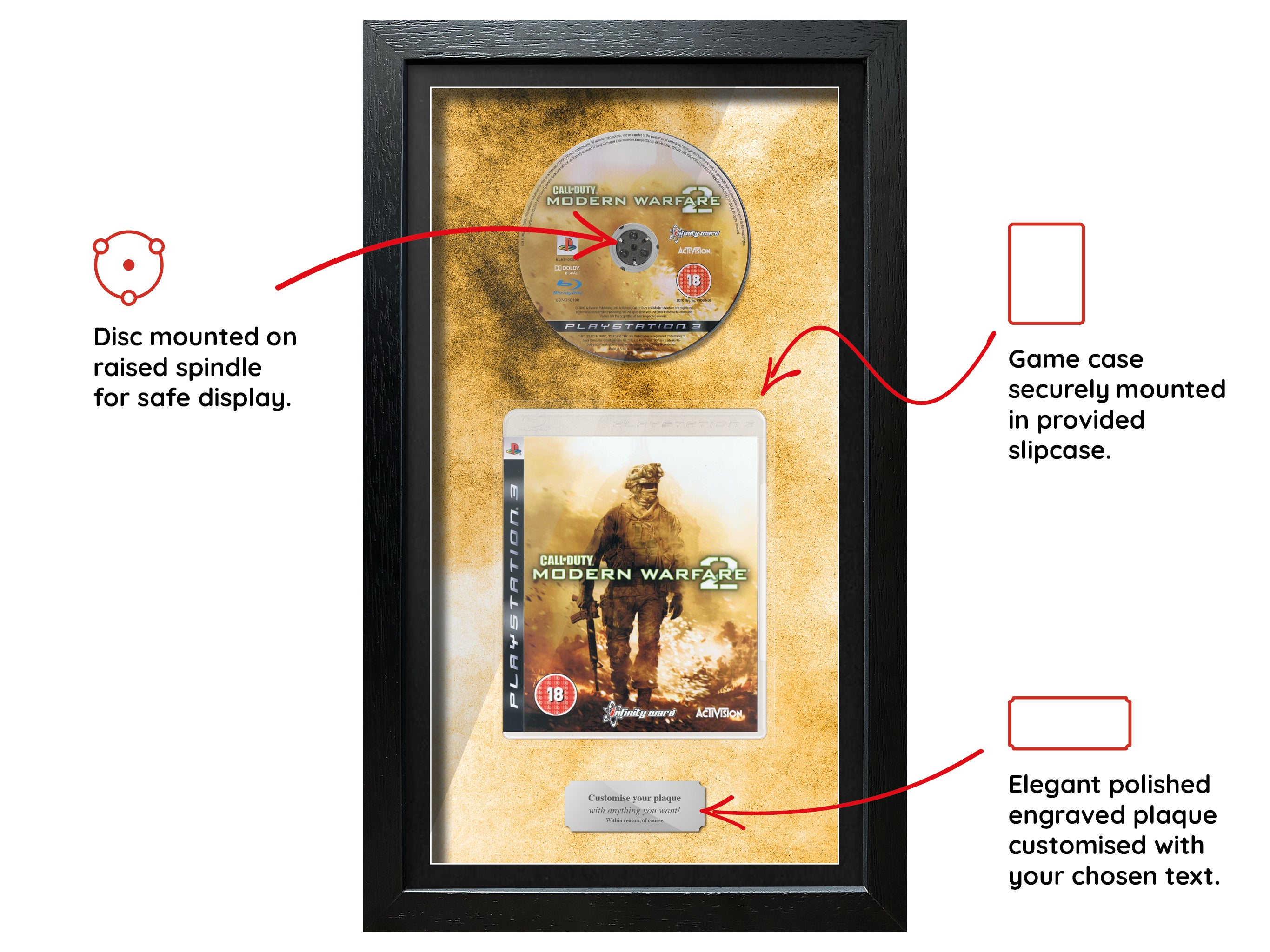 Call of Duty: Modern Warfare 2 (PS3) Inspired By Exhibition Range Framed Game