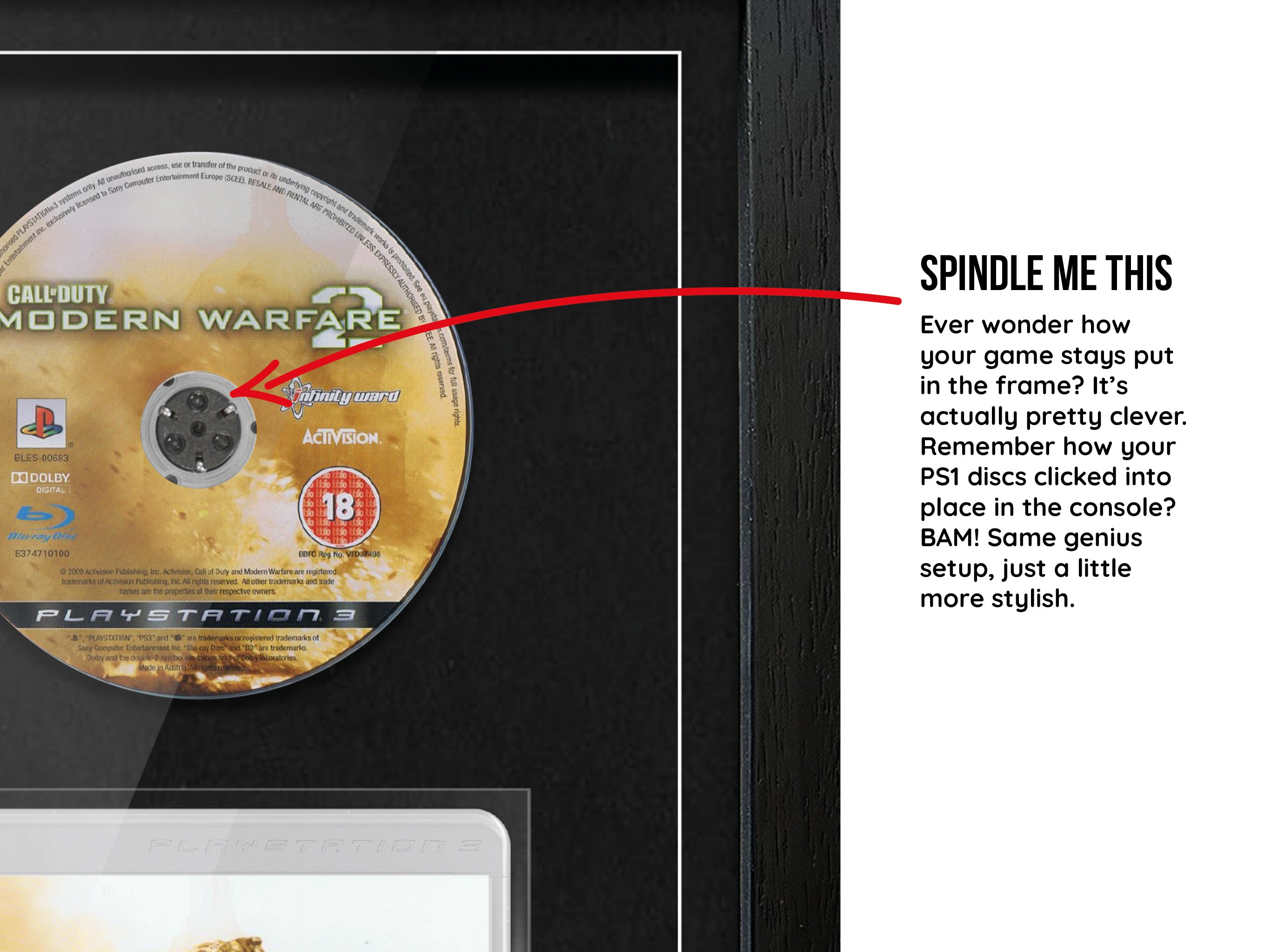 Call of Duty: Modern Warfare 2 (PS3) [SILVER PLAQUE] Exhibition Range Framed Game