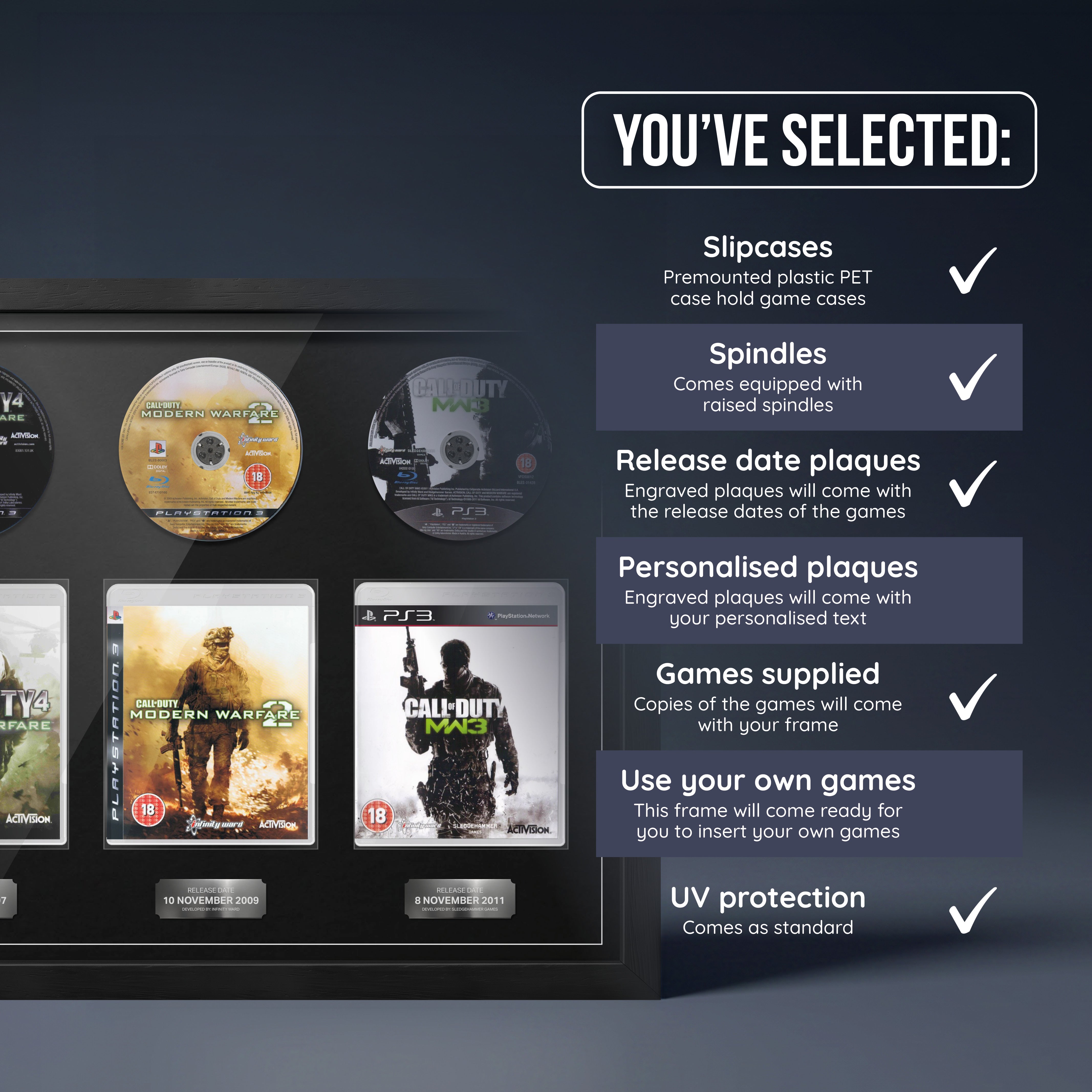 The Modern Warfare Trilogy (PS3) Trio Framed Games
