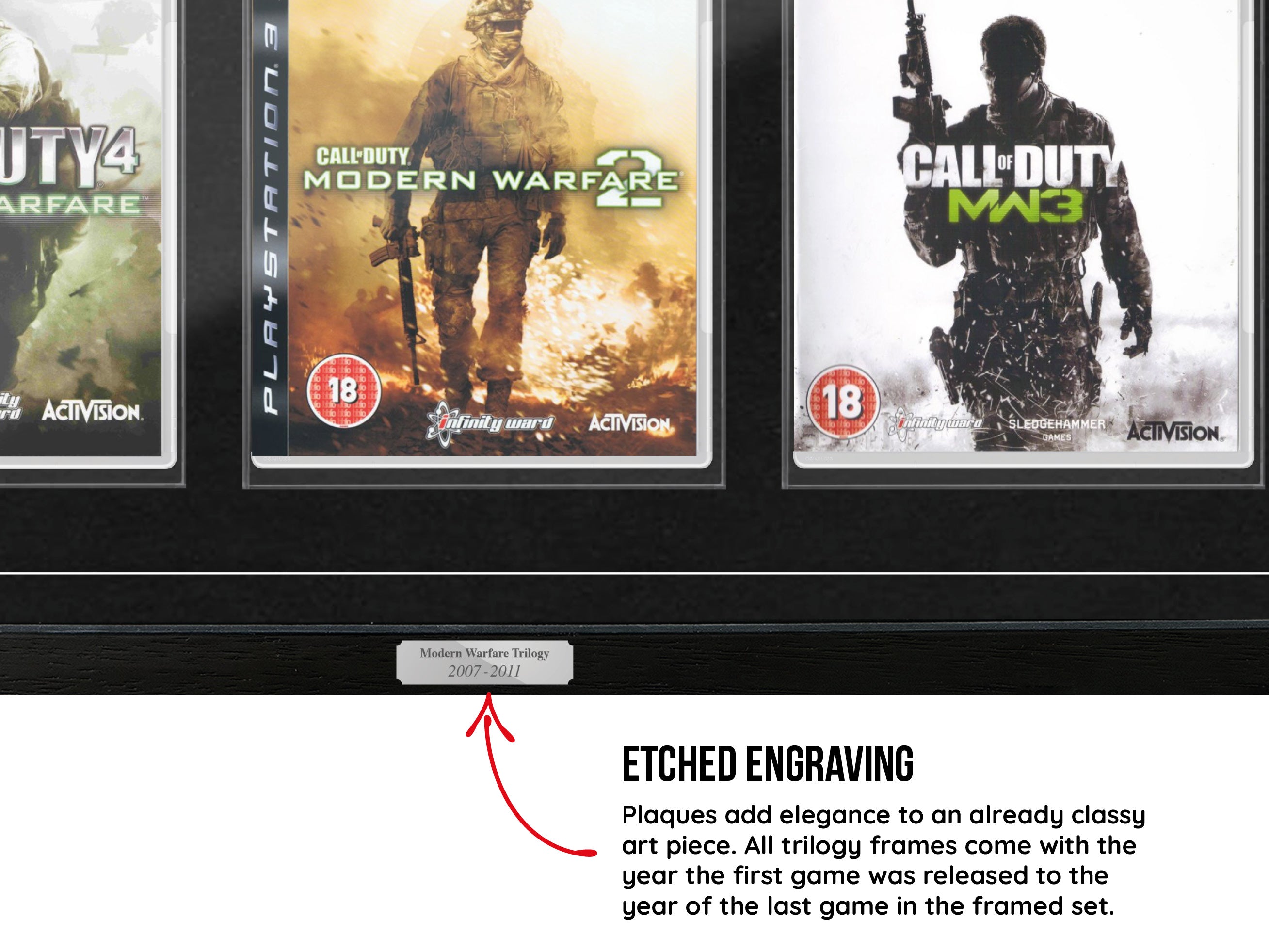 Call of Duty: Modern Warfare (PS3) Trilogy Case Range Framed Games