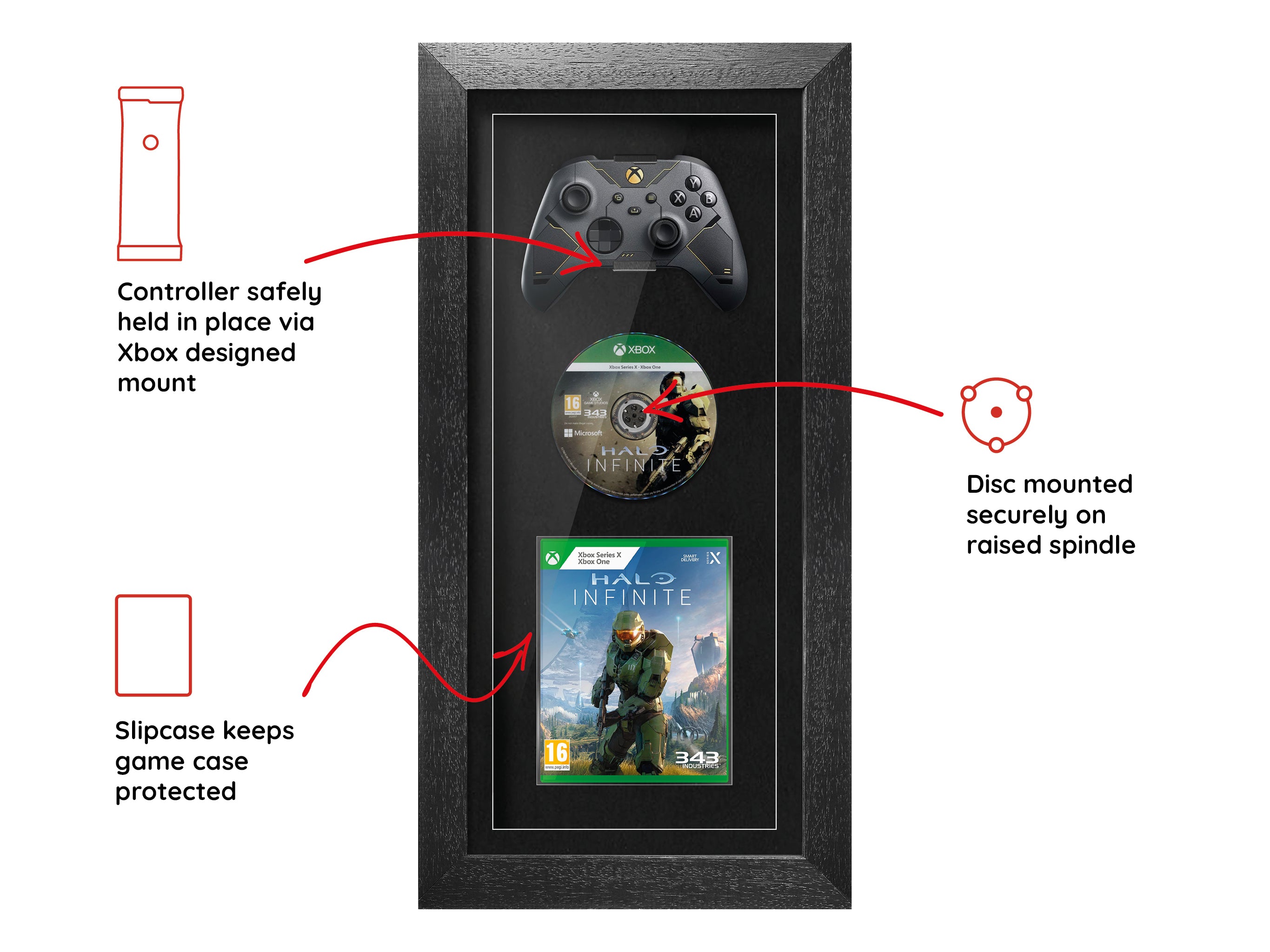 Xbox Series Controller, Disc & Game Frame