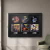 Crash Bandicoot Trilogy PS1 Trio frame hanging on a living room wall