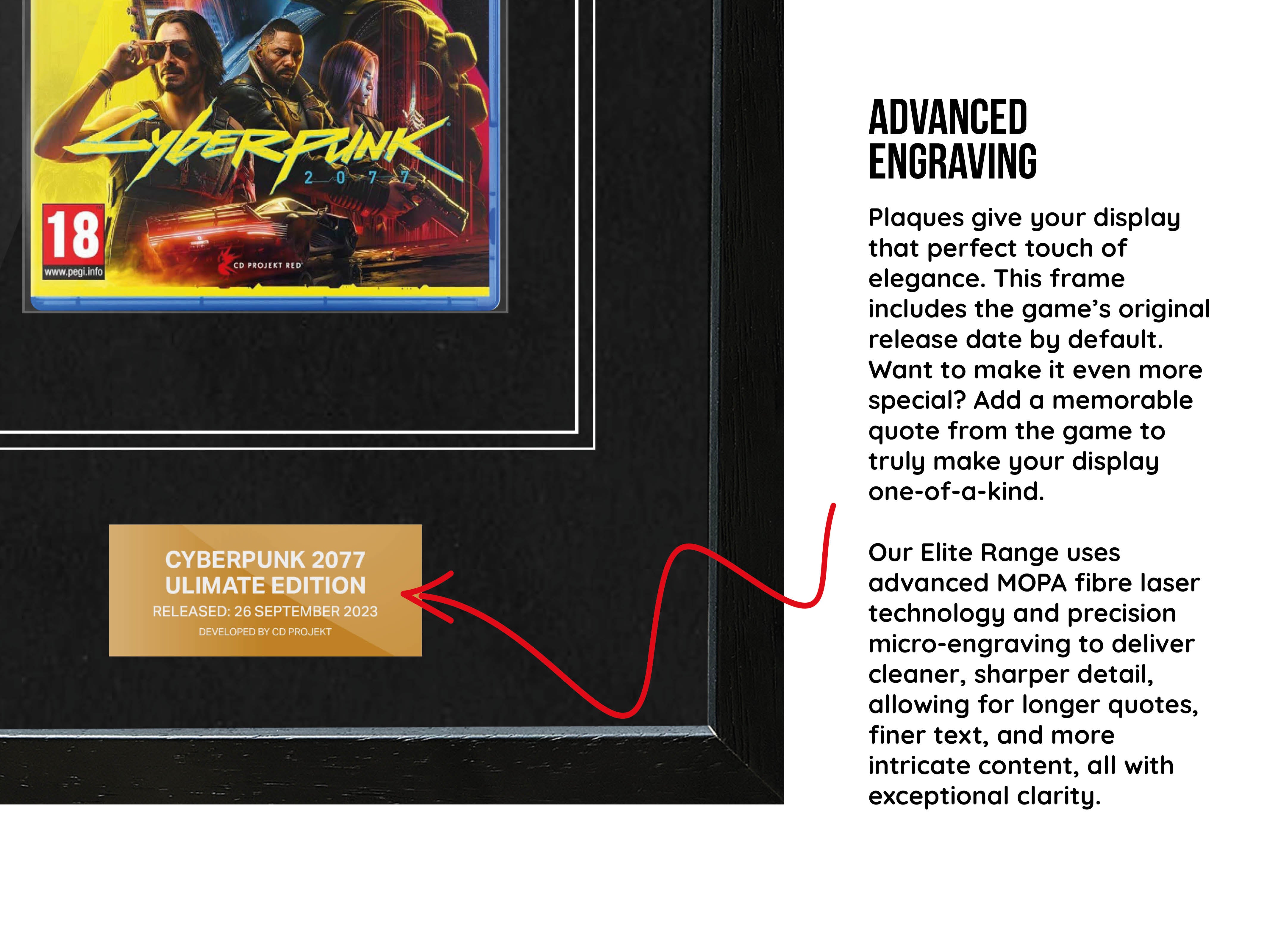 Cyberpunk 2077: Ultimate Edition (PS5) Elite Range Frame - Frame-A-Game