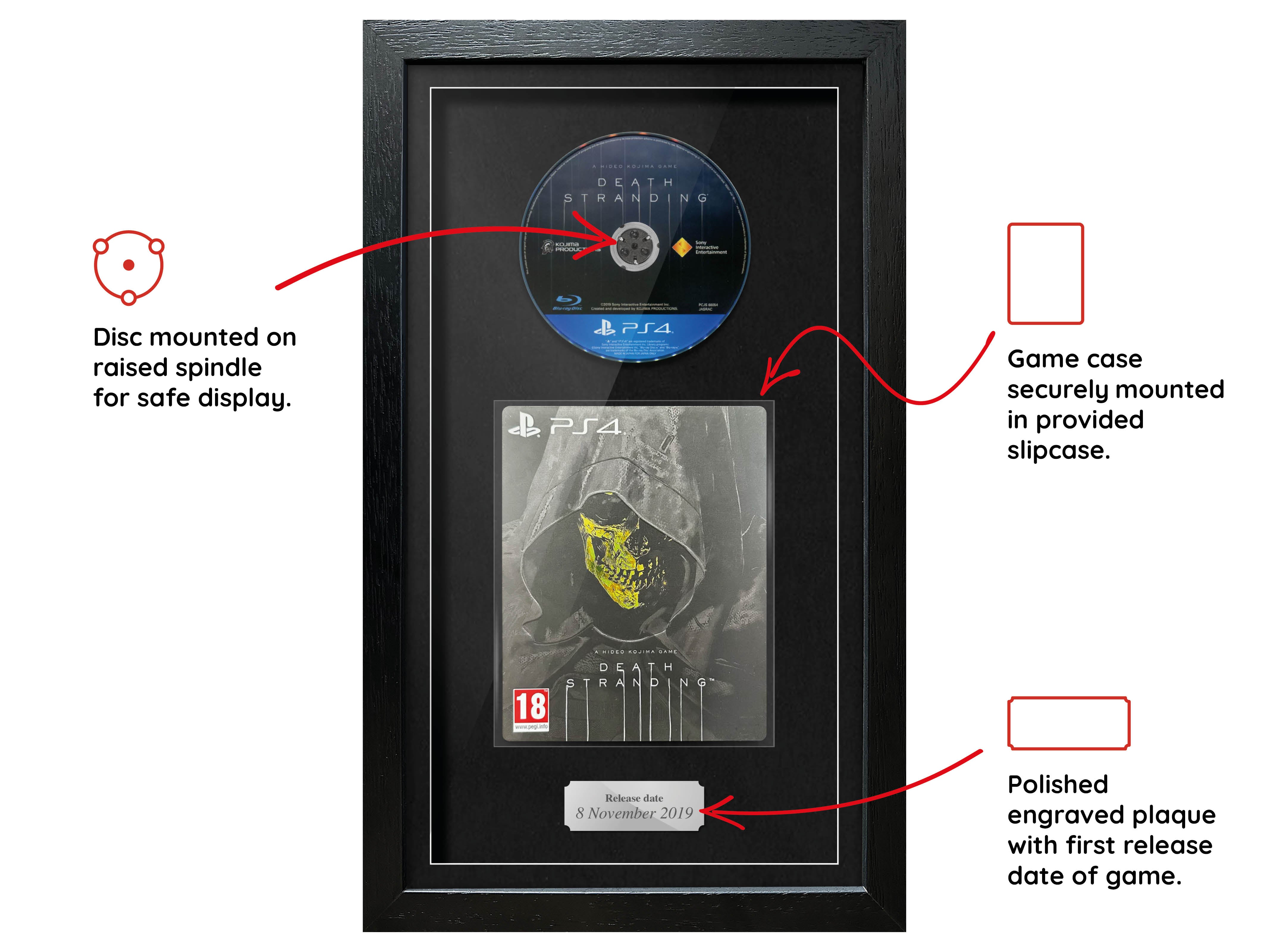 Death Stranding - Limited Sleeve Edition (PS4) Exhibition Range Framed Game