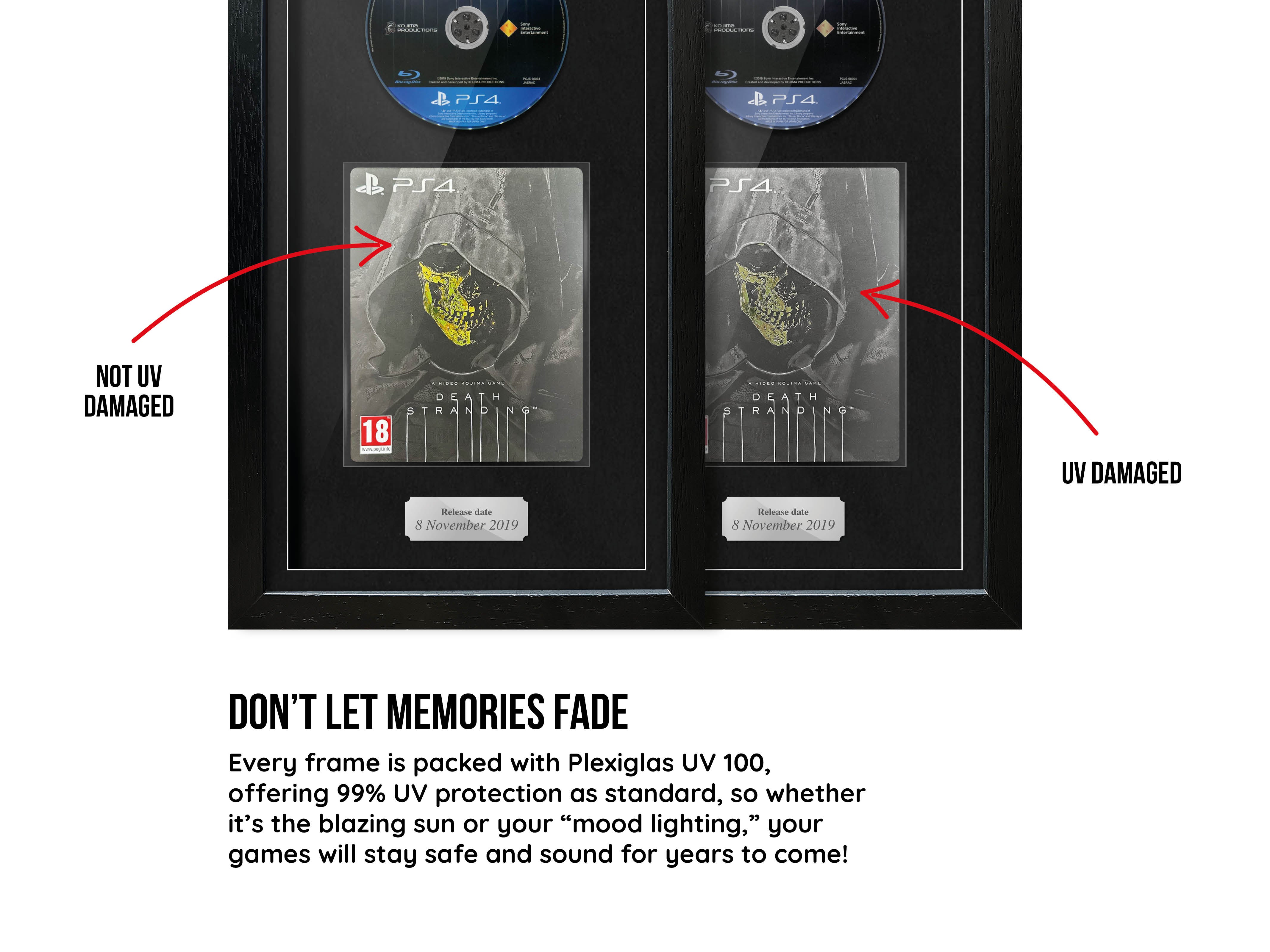 Death Stranding - Limited Sleeve Edition (PS4) Exhibition Range Framed Game