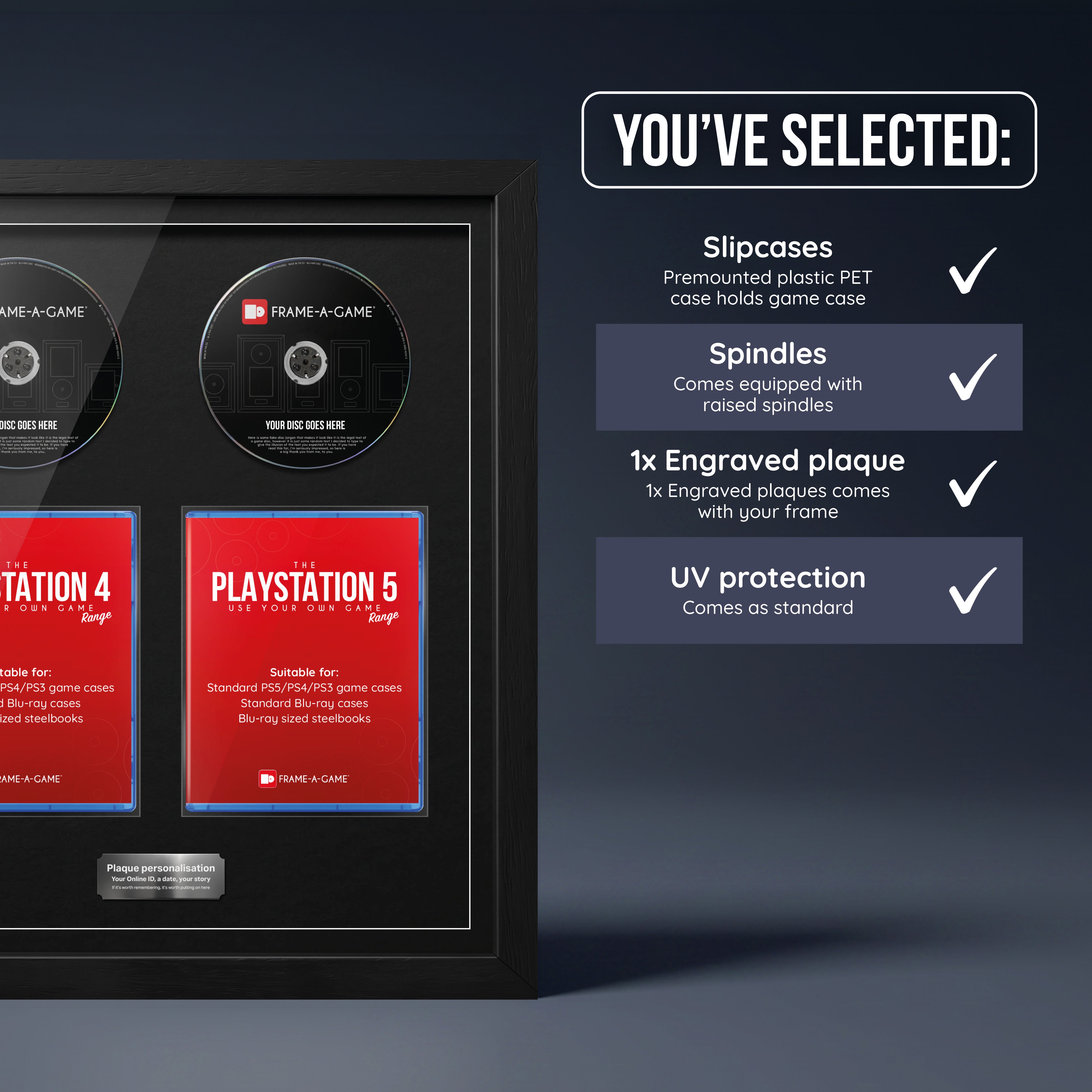 Use Your Own PlayStation Games Duo Display Frame