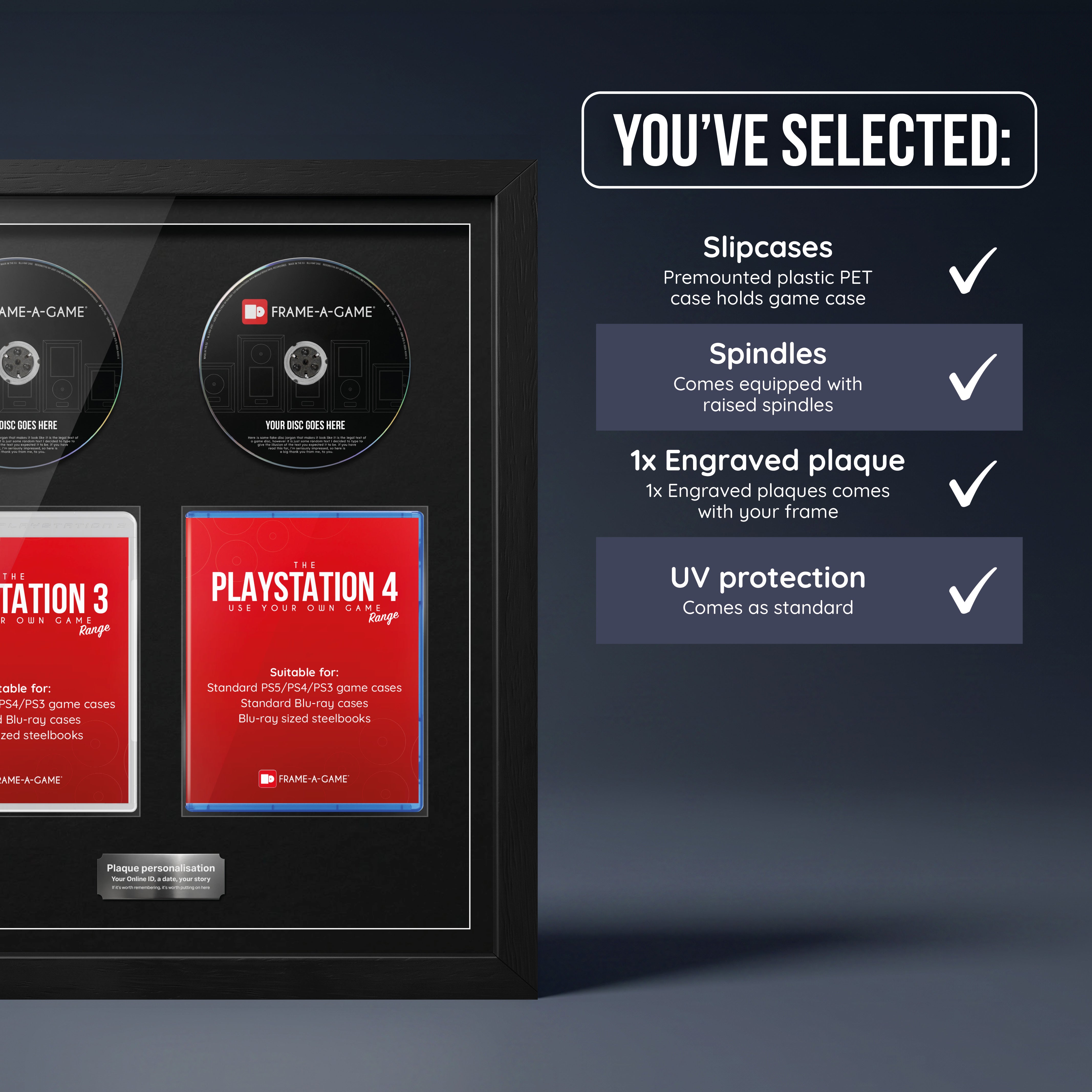 Use Your Own PlayStation Games Duo Display Frame