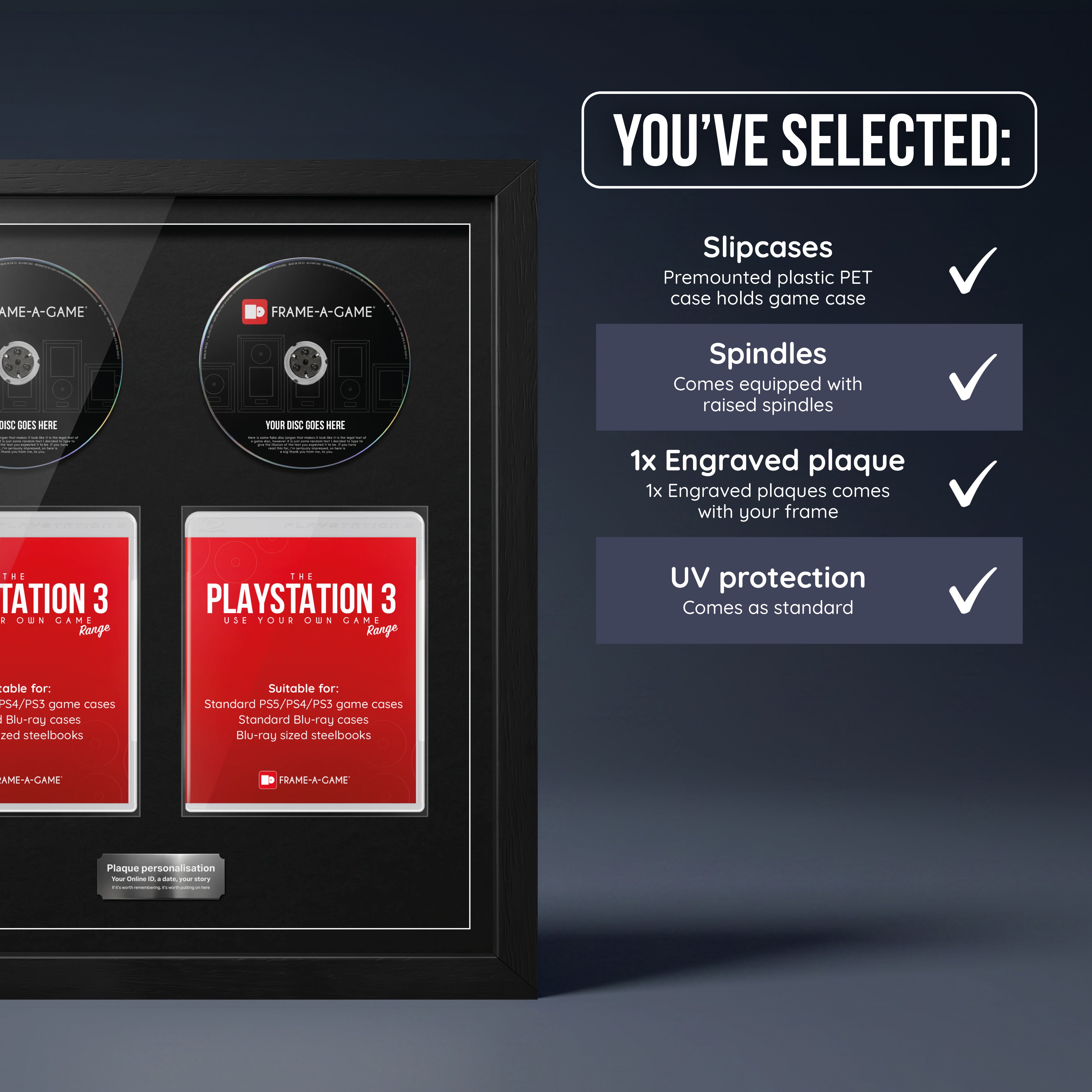 Use Your Own PlayStation Games Duo Display Frame