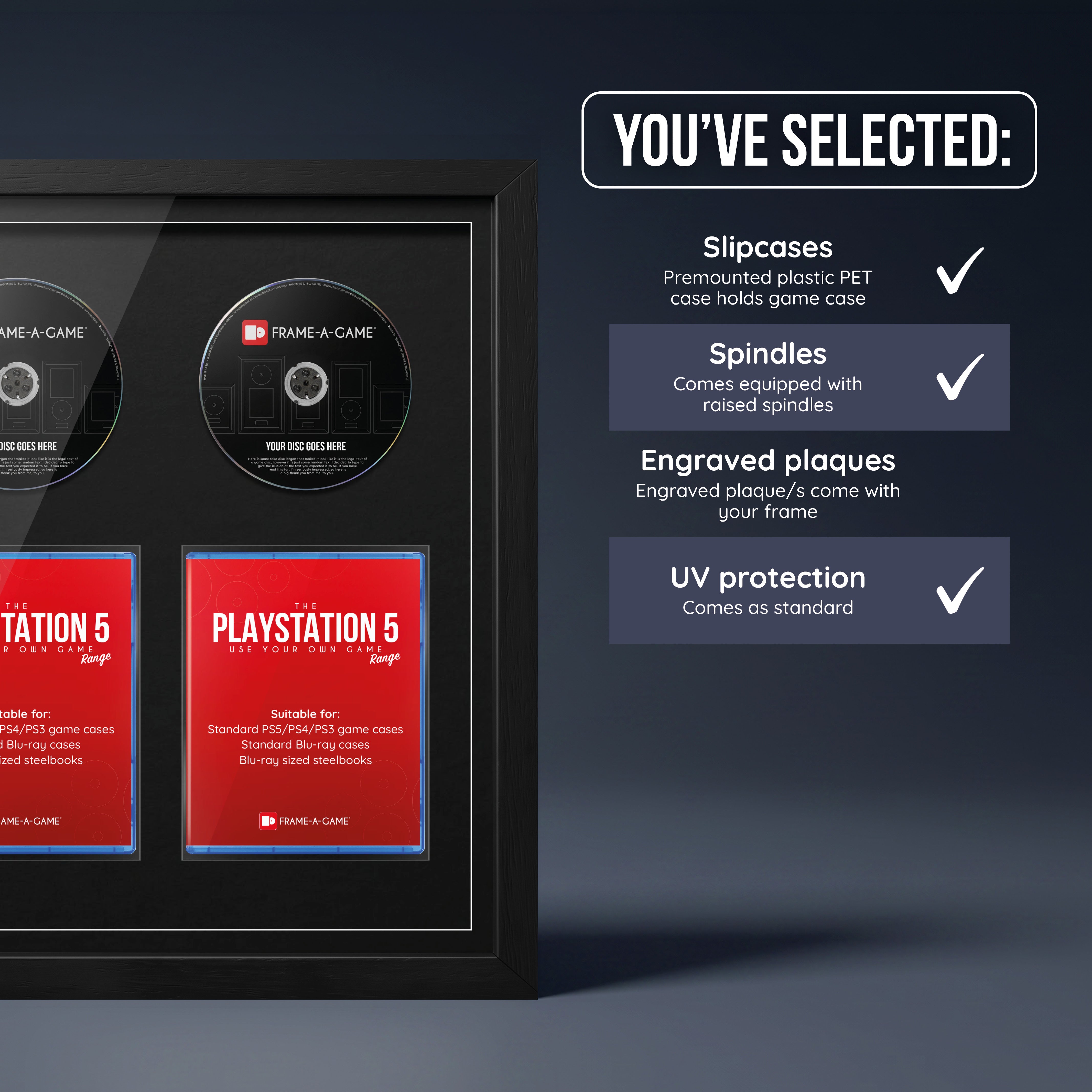Use Your Own PlayStation Games Duo Display Frame